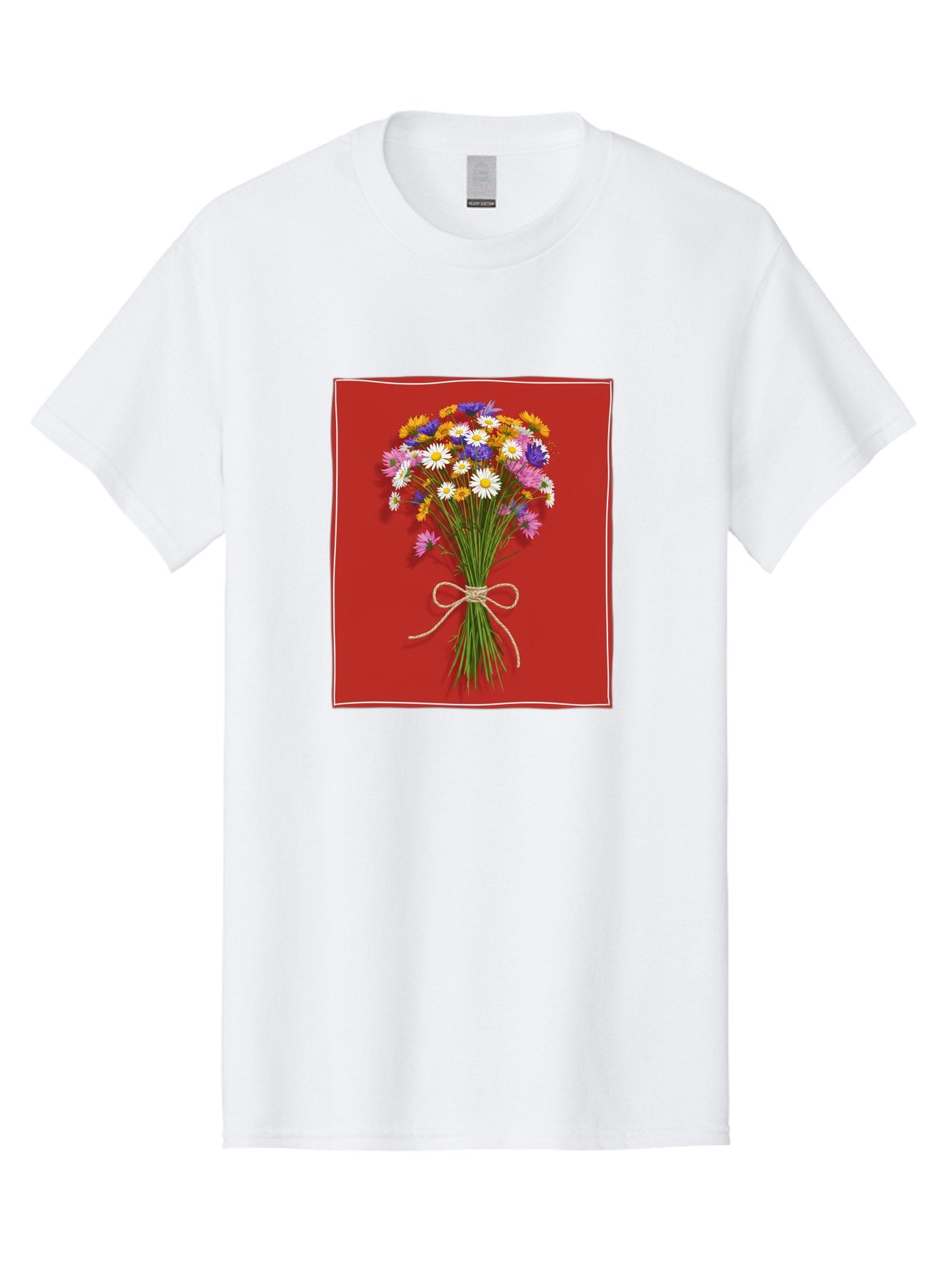 Wildflower-Bouquet-14 Men'S Graphic Tee, 100% Cotton, Comfortable Casual Summer Wear, Machine Washable, Vintage Camera, Old Camera, Antique Camera, Black Camera, Classic Photography, Photography Equipment, Nostalgic Device, Film Camera, Baf654 5