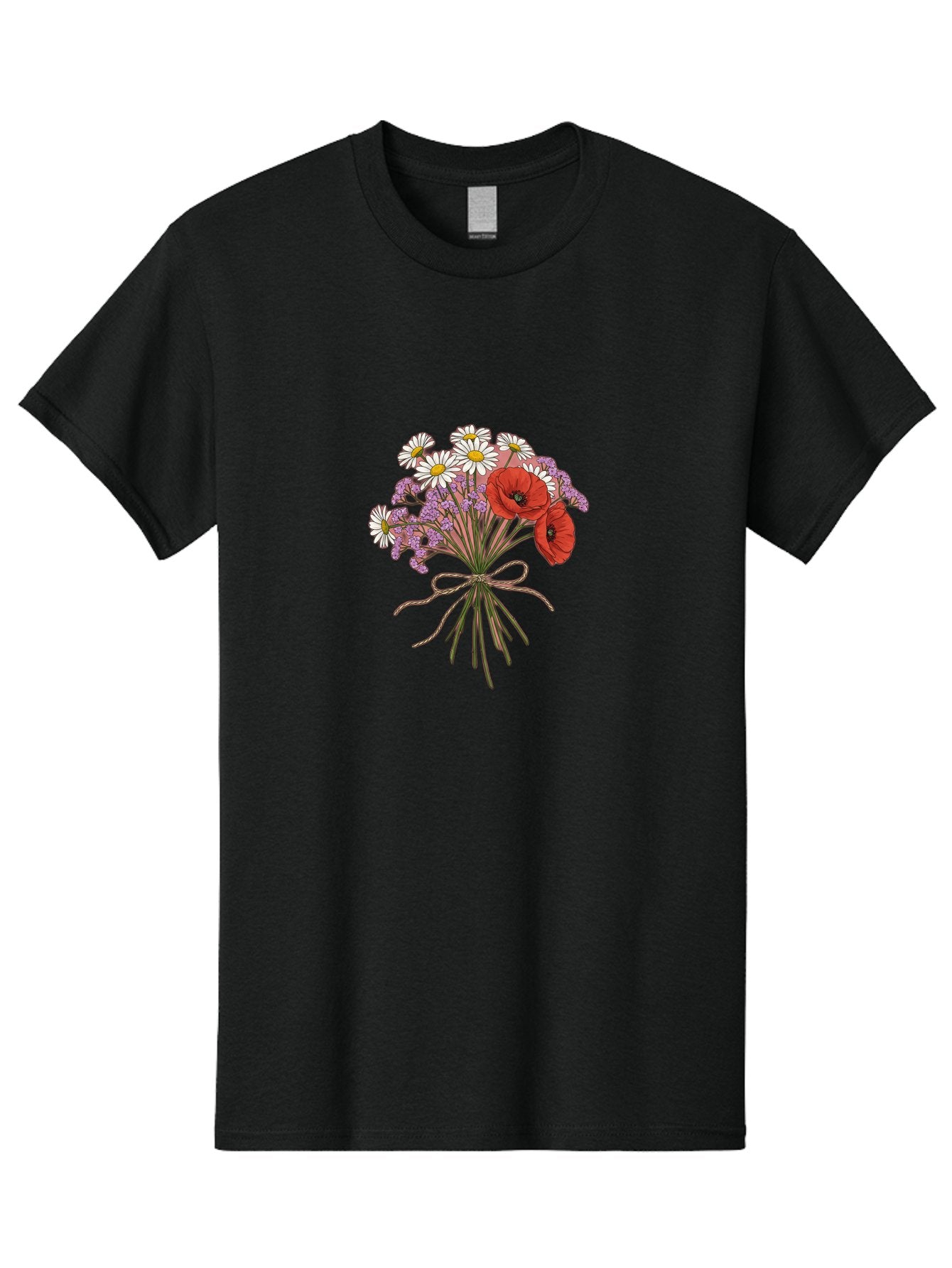 Wildflower-Bouquet-2 Men'S Graphic Tee, 100% Cotton, Comfortable Casual Summer Wear, Machine Washable, Vintage Camera, Old Camera, Antique Camera, Black Camera, Classic Photography, Photography Equipment, Nostalgic Device, Film Camera, Baf655