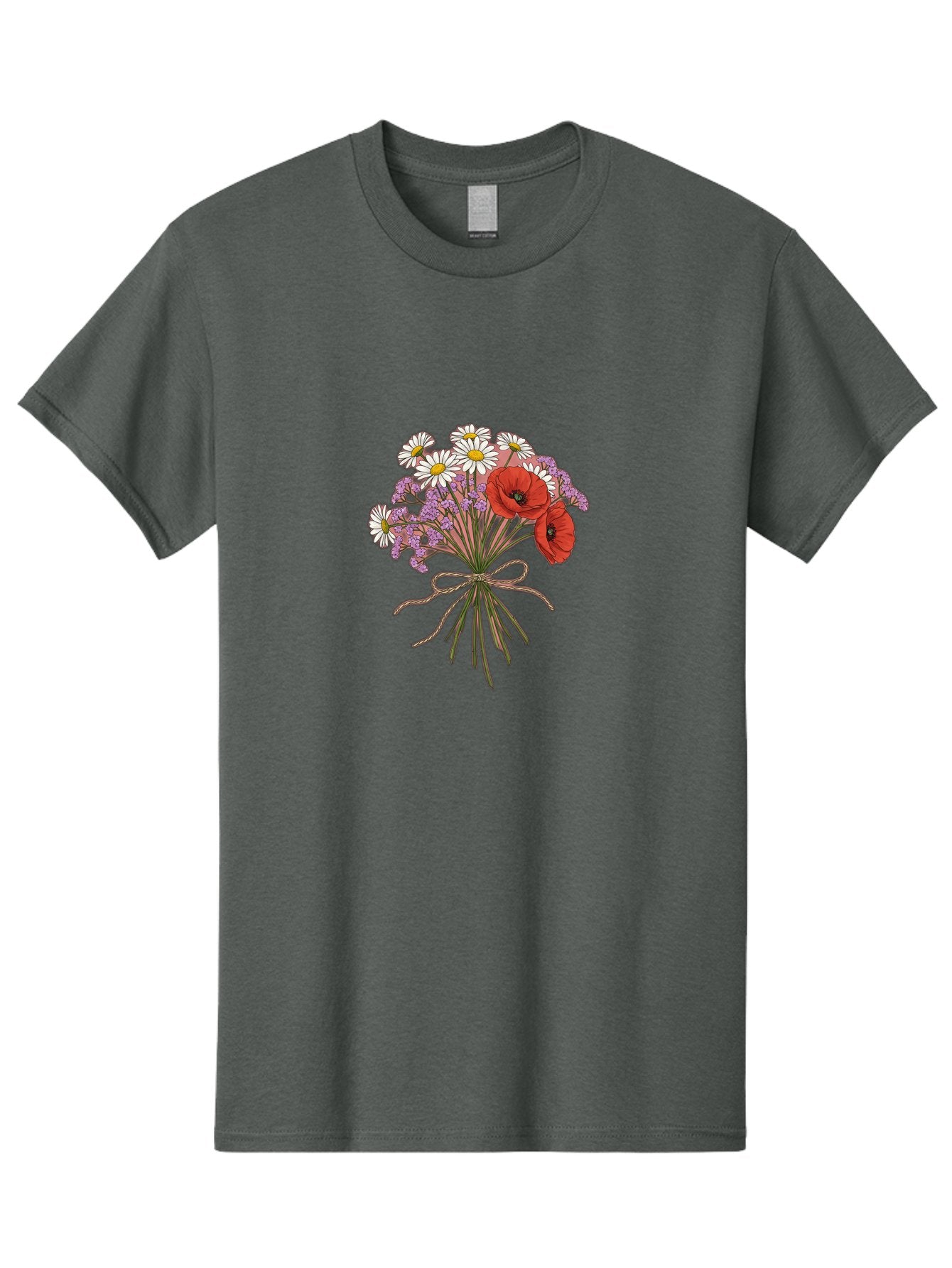 Wildflower-Bouquet-2 Men'S Graphic Tee, 100% Cotton, Comfortable Casual Summer Wear, Machine Washable, Vintage Camera, Old Camera, Antique Camera, Black Camera, Classic Photography, Photography Equipment, Nostalgic Device, Film Camera, Baf655 7