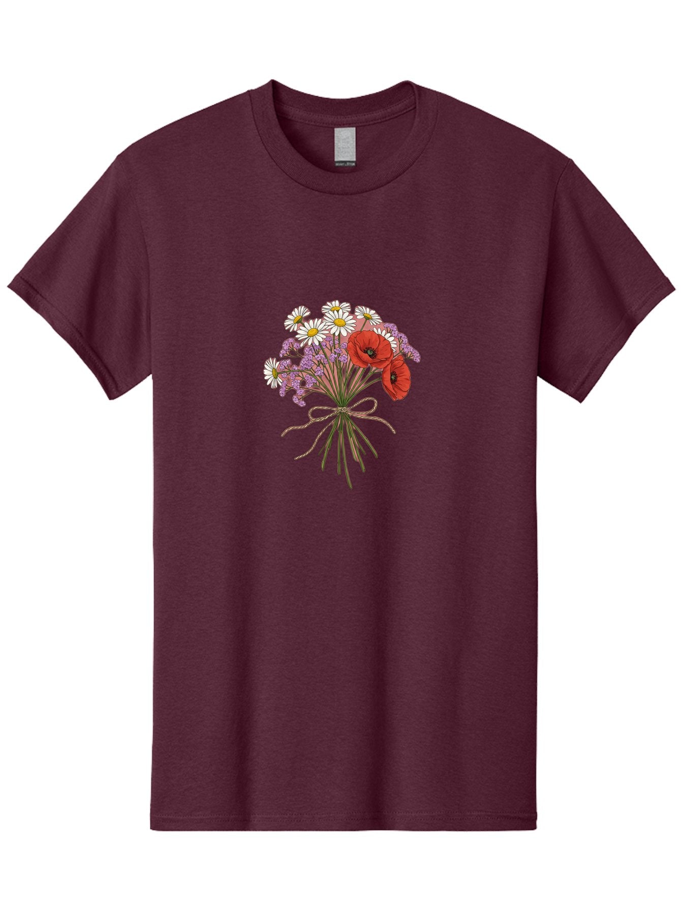 Wildflower-Bouquet-2 Men'S Graphic Tee, 100% Cotton, Comfortable Casual Summer Wear, Machine Washable, Vintage Camera, Old Camera, Antique Camera, Black Camera, Classic Photography, Photography Equipment, Nostalgic Device, Film Camera, Baf655 11