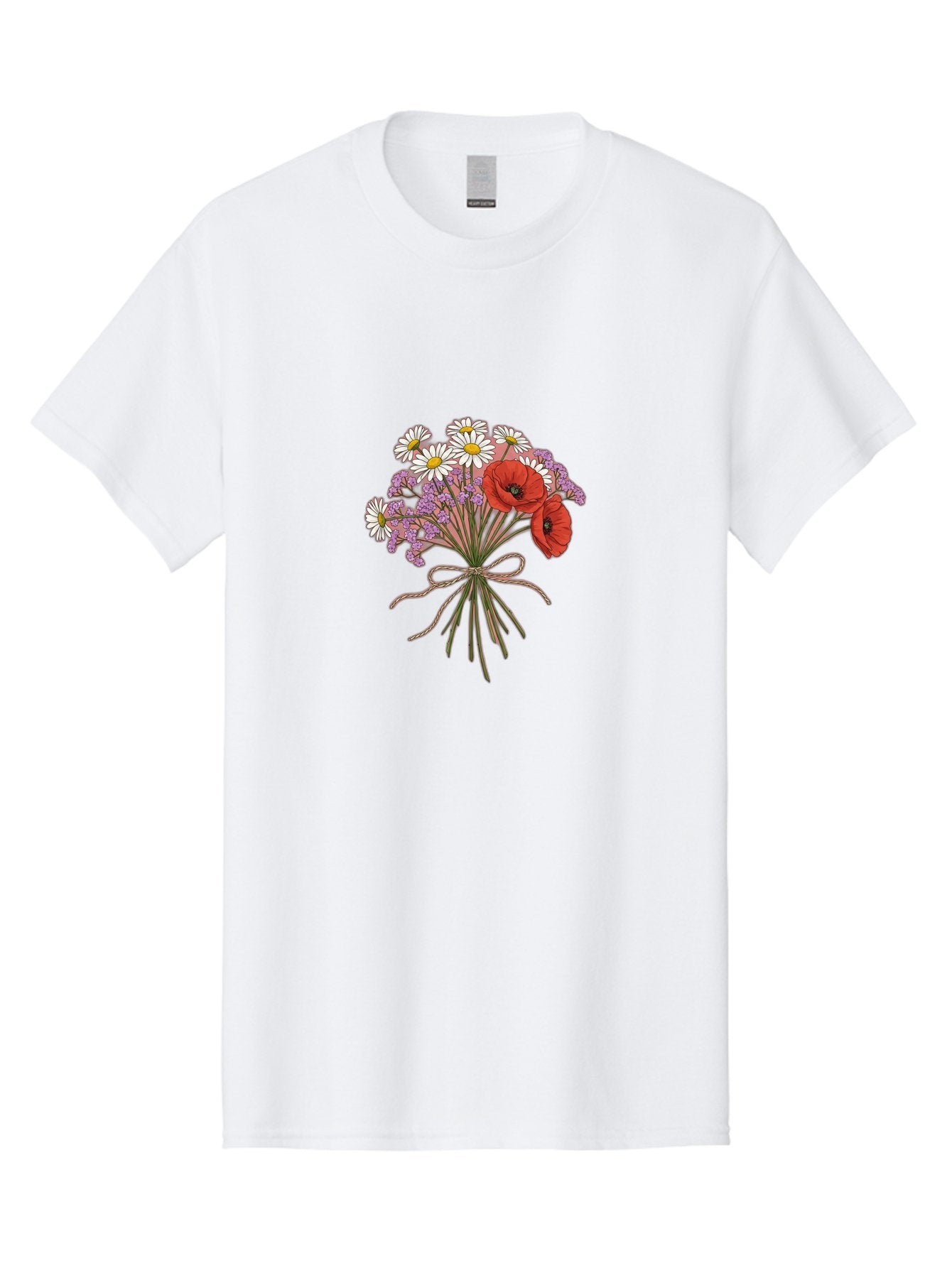 Wildflower-Bouquet-2 Men'S Graphic Tee, 100% Cotton, Comfortable Casual Summer Wear, Machine Washable, Vintage Camera, Old Camera, Antique Camera, Black Camera, Classic Photography, Photography Equipment, Nostalgic Device, Film Camera, Baf655 5
