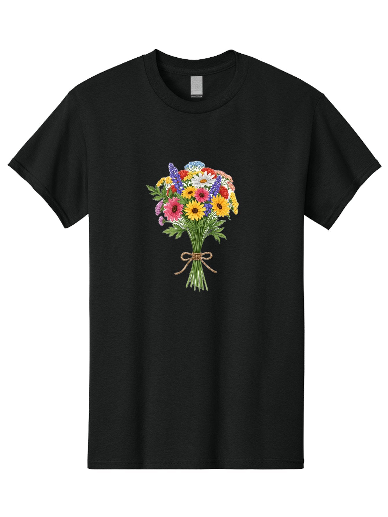Wildflower-Bouquet-3 Men'S Graphic Tee, 100% Cotton, Comfortable Casual Summer Wear, Machine Washable, Vintage Camera, Old Camera, Antique Camera, Black Camera, Classic Photography, Photography Equipment, Nostalgic Device, Film Camera, Baf656 9