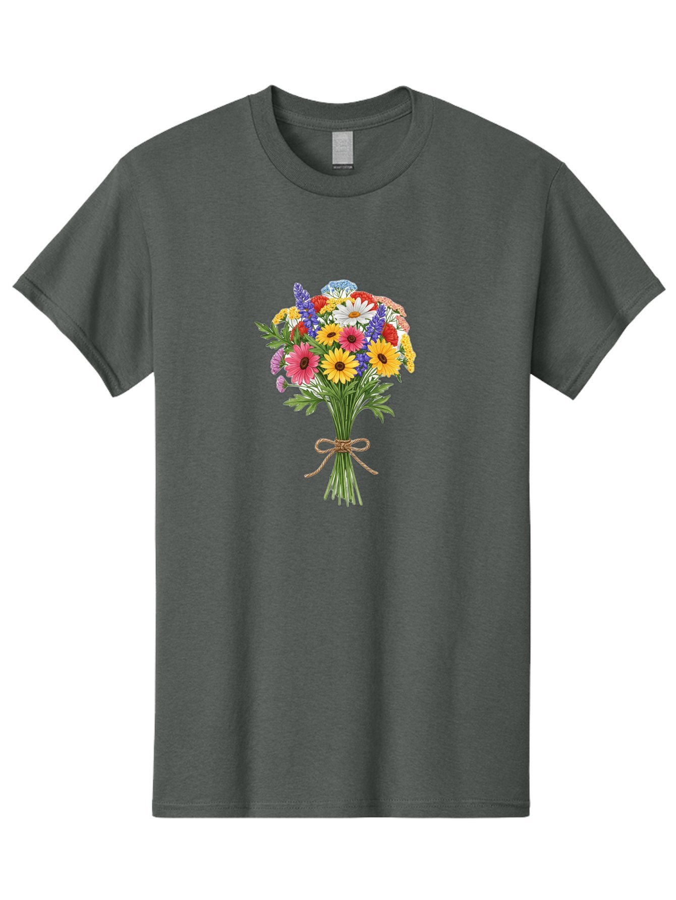 Wildflower-Bouquet-3 Men'S Graphic Tee, 100% Cotton, Comfortable Casual Summer Wear, Machine Washable, Vintage Camera, Old Camera, Antique Camera, Black Camera, Classic Photography, Photography Equipment, Nostalgic Device, Film Camera, Baf656 10