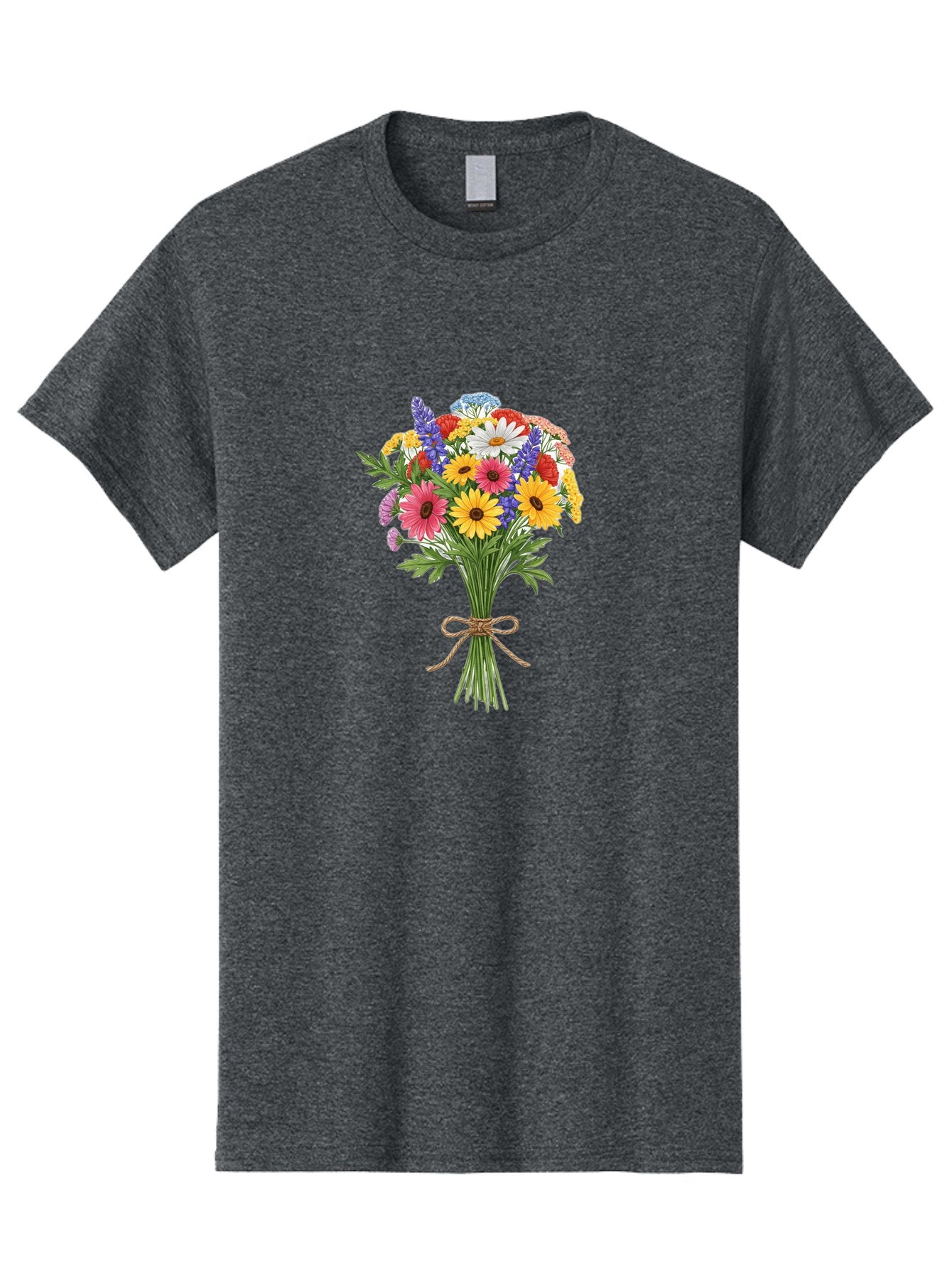 Wildflower-Bouquet-3 Men'S Graphic Tee, 100% Cotton, Comfortable Casual Summer Wear, Machine Washable, Vintage Camera, Old Camera, Antique Camera, Black Camera, Classic Photography, Photography Equipment, Nostalgic Device, Film Camera, Baf656 8