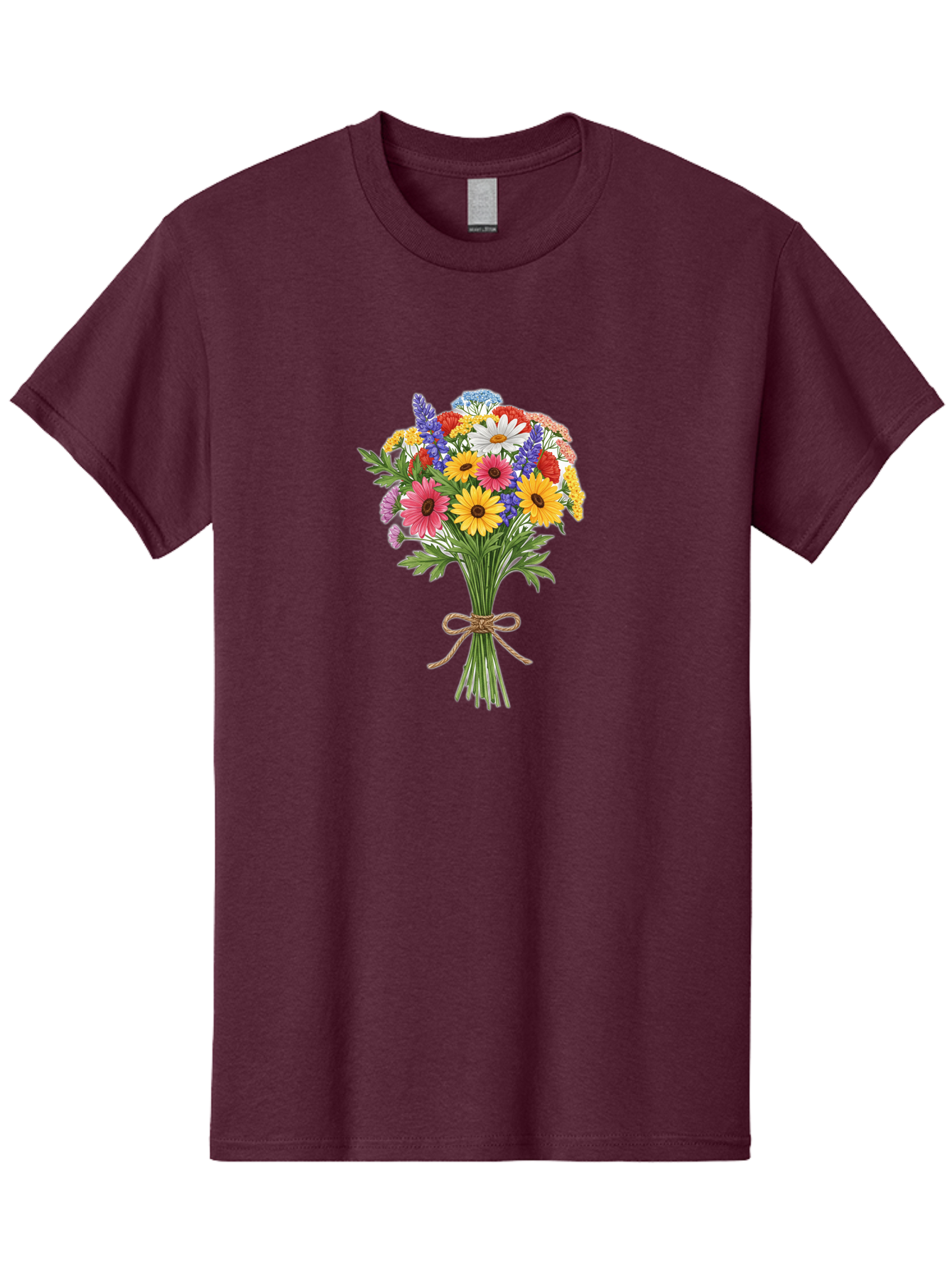 Wildflower-Bouquet-3 Men'S Graphic Tee, 100% Cotton, Comfortable Casual Summer Wear, Machine Washable, Vintage Camera, Old Camera, Antique Camera, Black Camera, Classic Photography, Photography Equipment, Nostalgic Device, Film Camera, Baf656 19