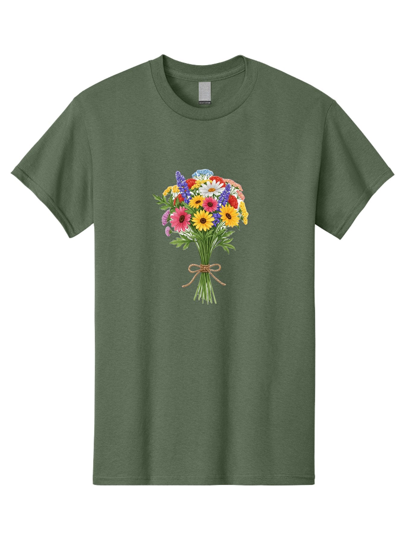 Wildflower-Bouquet-3 Men'S Graphic Tee, 100% Cotton, Comfortable Casual Summer Wear, Machine Washable, Vintage Camera, Old Camera, Antique Camera, Black Camera, Classic Photography, Photography Equipment, Nostalgic Device, Film Camera, Baf656 15