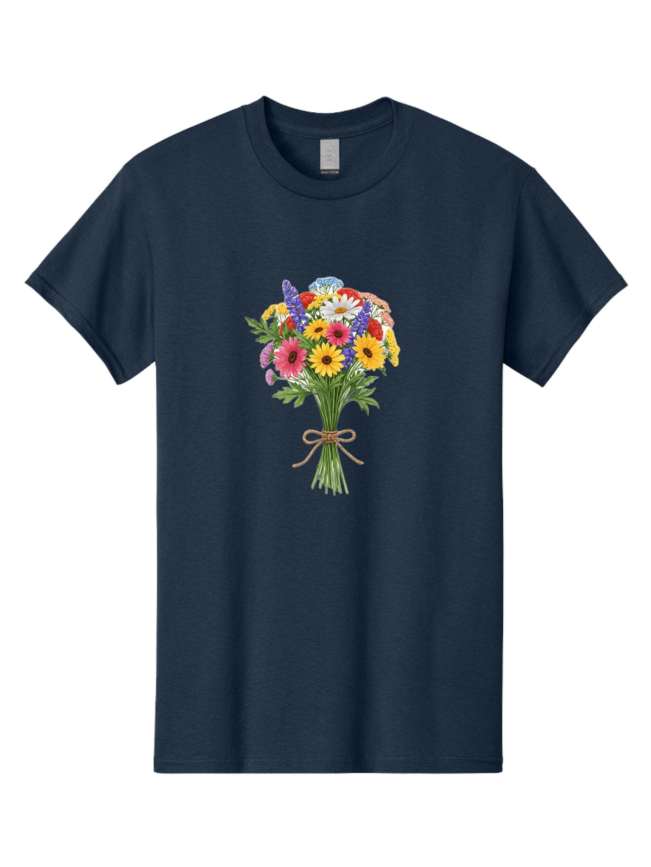 Wildflower-Bouquet-3 Men'S Graphic Tee, 100% Cotton, Comfortable Casual Summer Wear, Machine Washable, Vintage Camera, Old Camera, Antique Camera, Black Camera, Classic Photography, Photography Equipment, Nostalgic Device, Film Camera, Baf656 11