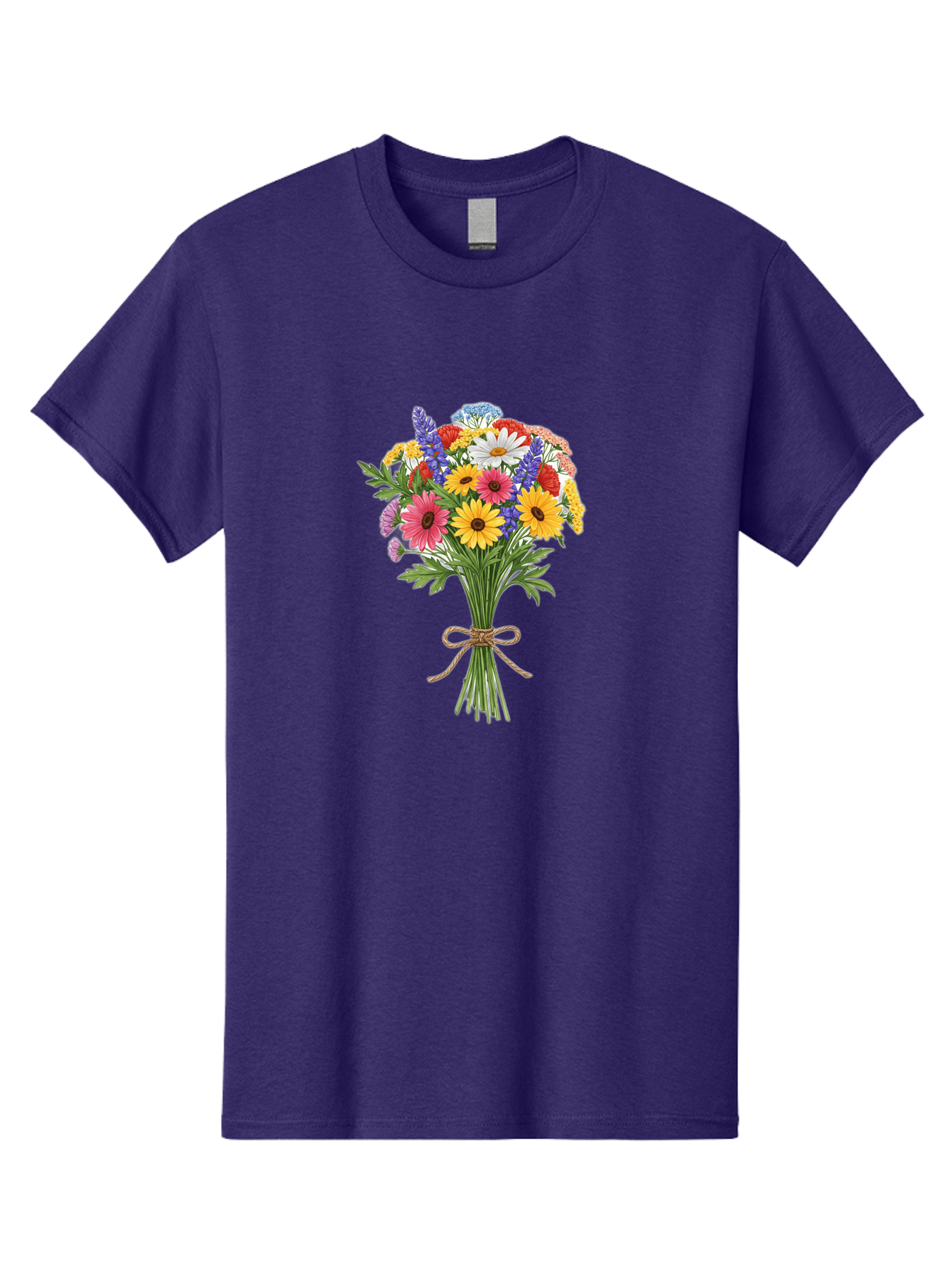 Wildflower-Bouquet-3 Men'S Graphic Tee, 100% Cotton, Comfortable Casual Summer Wear, Machine Washable, Vintage Camera, Old Camera, Antique Camera, Black Camera, Classic Photography, Photography Equipment, Nostalgic Device, Film Camera, Baf656 3