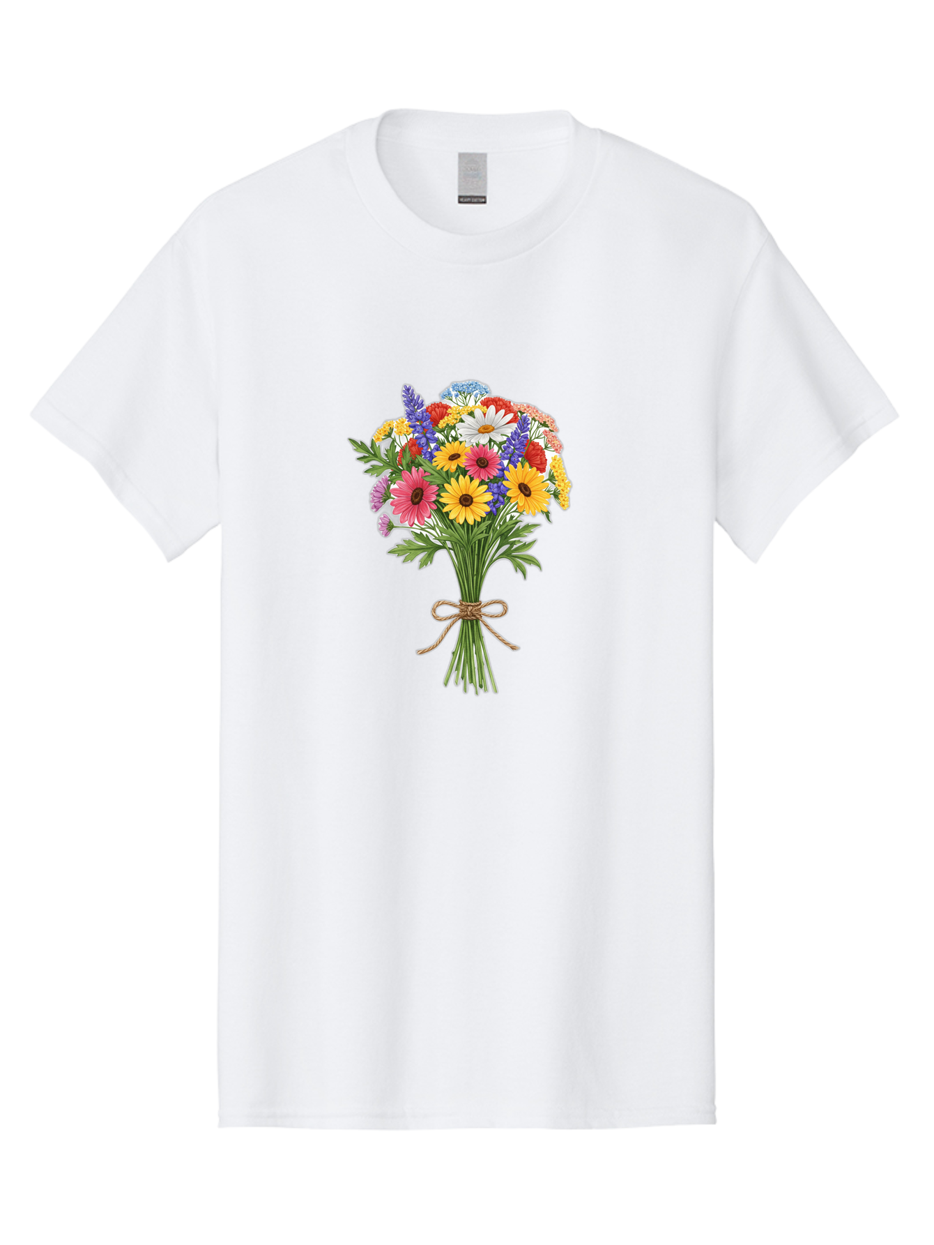Wildflower-Bouquet-3 Men'S Graphic Tee, 100% Cotton, Comfortable Casual Summer Wear, Machine Washable, Vintage Camera, Old Camera, Antique Camera, Black Camera, Classic Photography, Photography Equipment, Nostalgic Device, Film Camera, Baf656 13