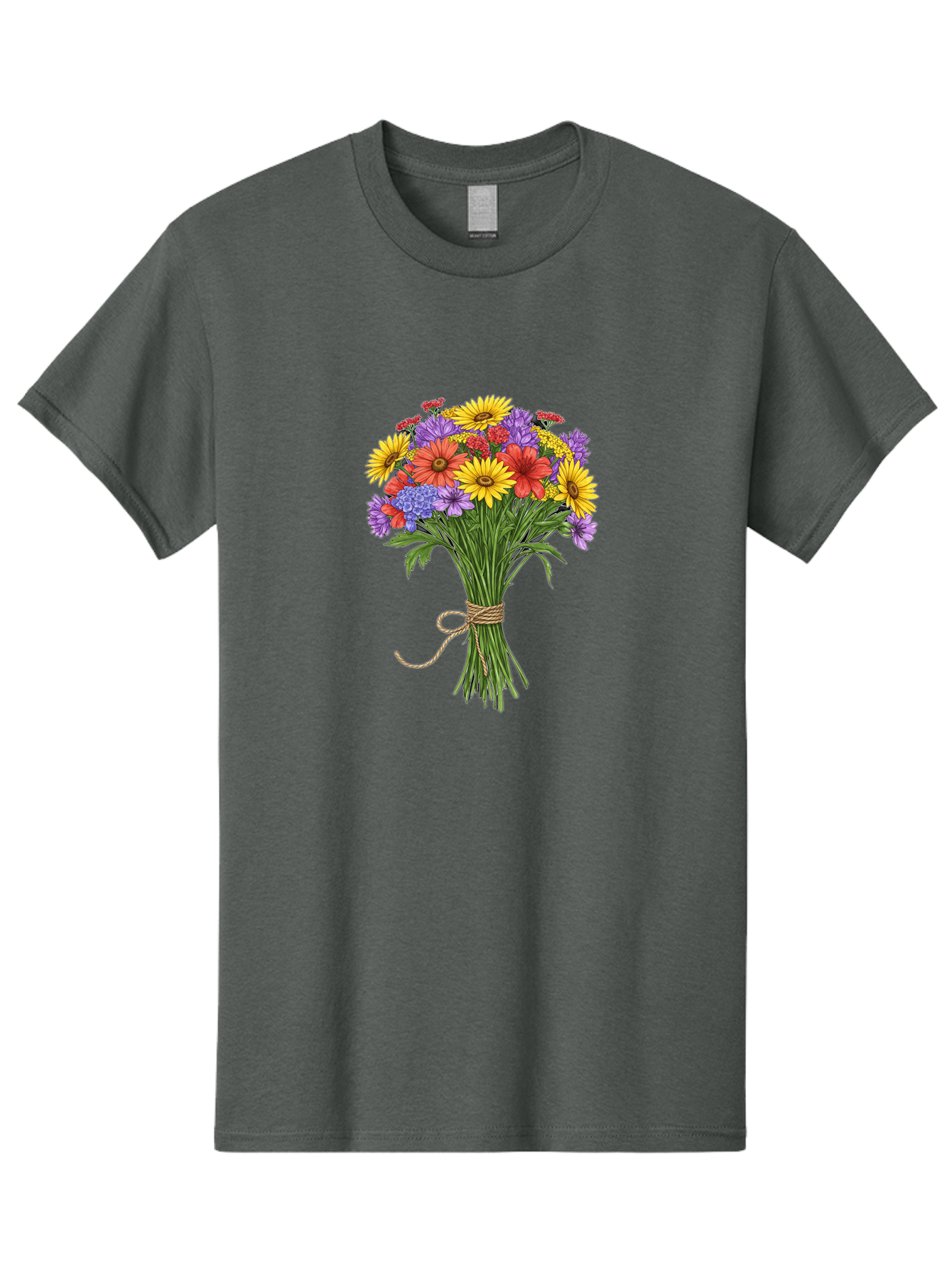 Wildflower-Bouquet-4 Men'S Graphic Tee, 100% Cotton, Comfortable Casual Summer Wear, Machine Washable, Vintage Camera, Old Camera, Antique Camera, Black Camera, Classic Photography, Photography Equipment, Nostalgic Device, Film Camera, Baf657 15