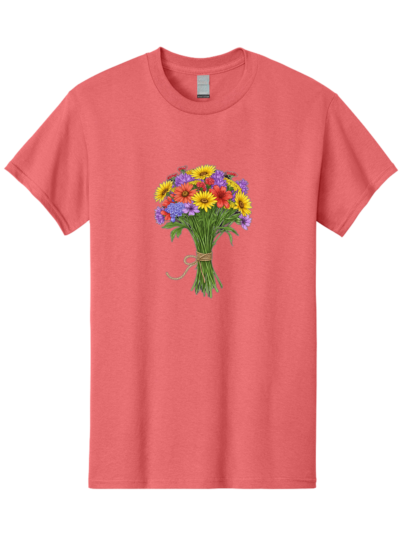 Wildflower-Bouquet-4 Men'S Graphic Tee, 100% Cotton, Comfortable Casual Summer Wear, Machine Washable, Vintage Camera, Old Camera, Antique Camera, Black Camera, Classic Photography, Photography Equipment, Nostalgic Device, Film Camera, Baf657 7