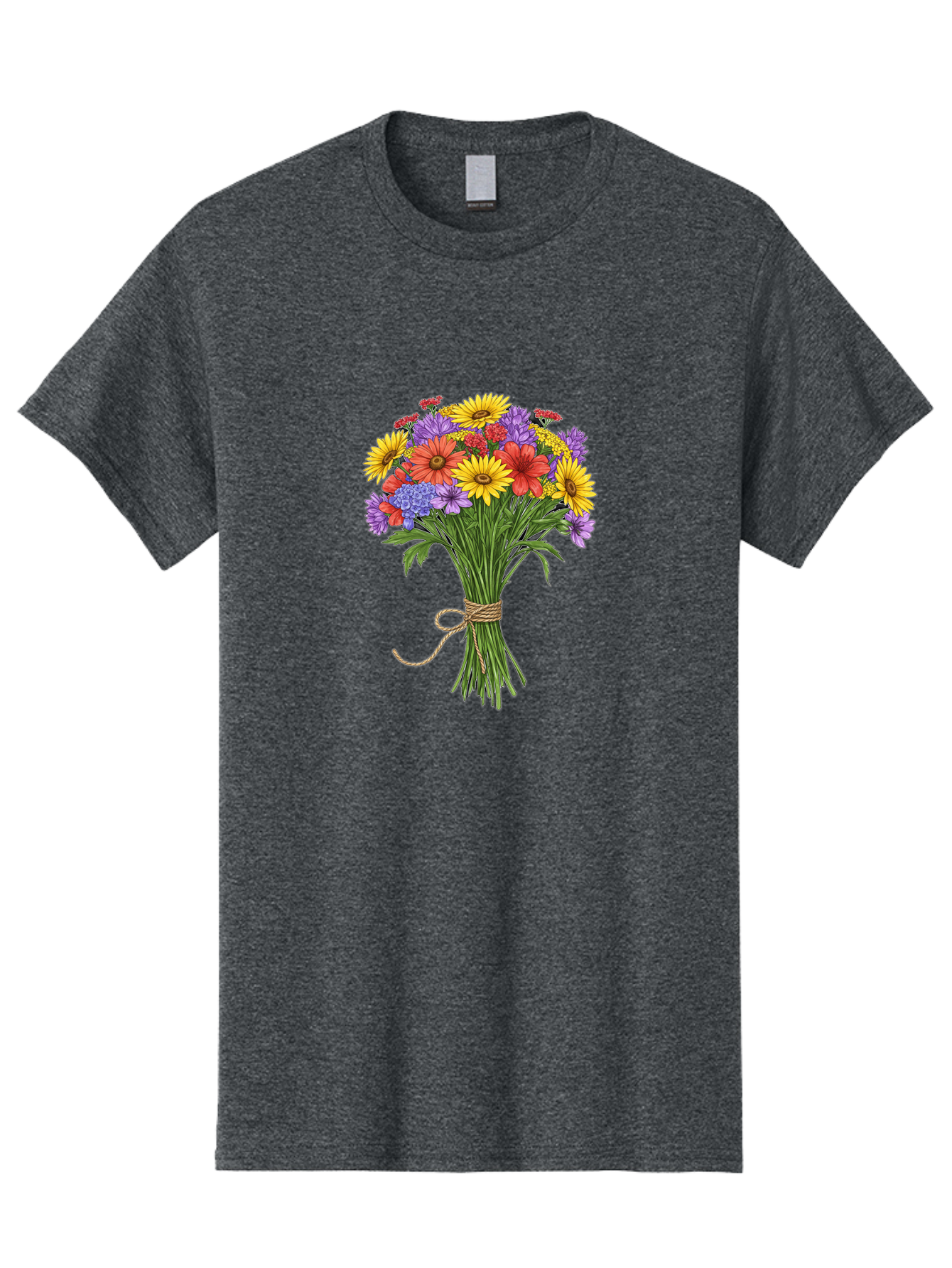 Wildflower-Bouquet-4 Men'S Graphic Tee, 100% Cotton, Comfortable Casual Summer Wear, Machine Washable, Vintage Camera, Old Camera, Antique Camera, Black Camera, Classic Photography, Photography Equipment, Nostalgic Device, Film Camera, Baf657 5