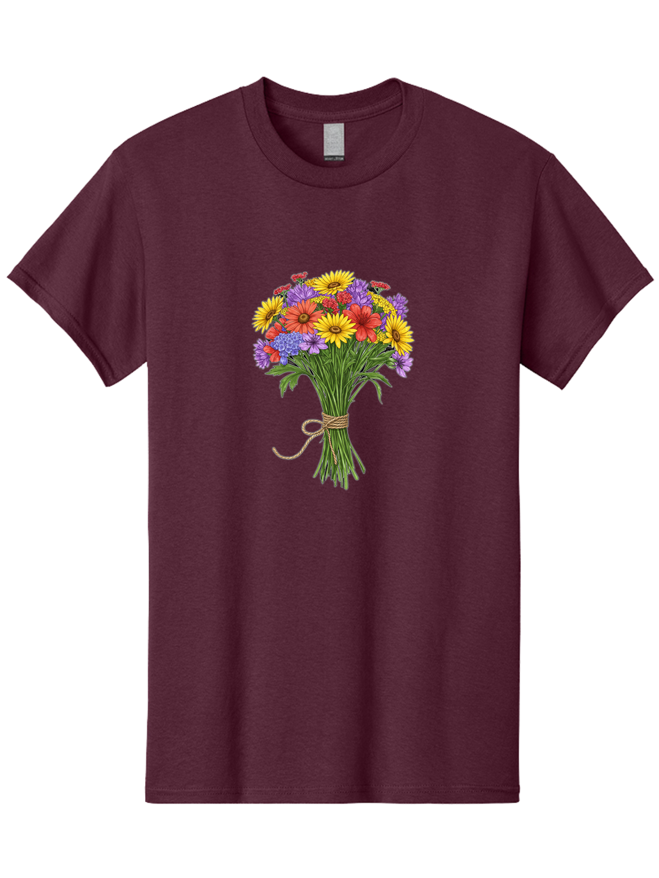 Wildflower-Bouquet-4 Men'S Graphic Tee, 100% Cotton, Comfortable Casual Summer Wear, Machine Washable, Vintage Camera, Old Camera, Antique Camera, Black Camera, Classic Photography, Photography Equipment, Nostalgic Device, Film Camera, Baf657 21