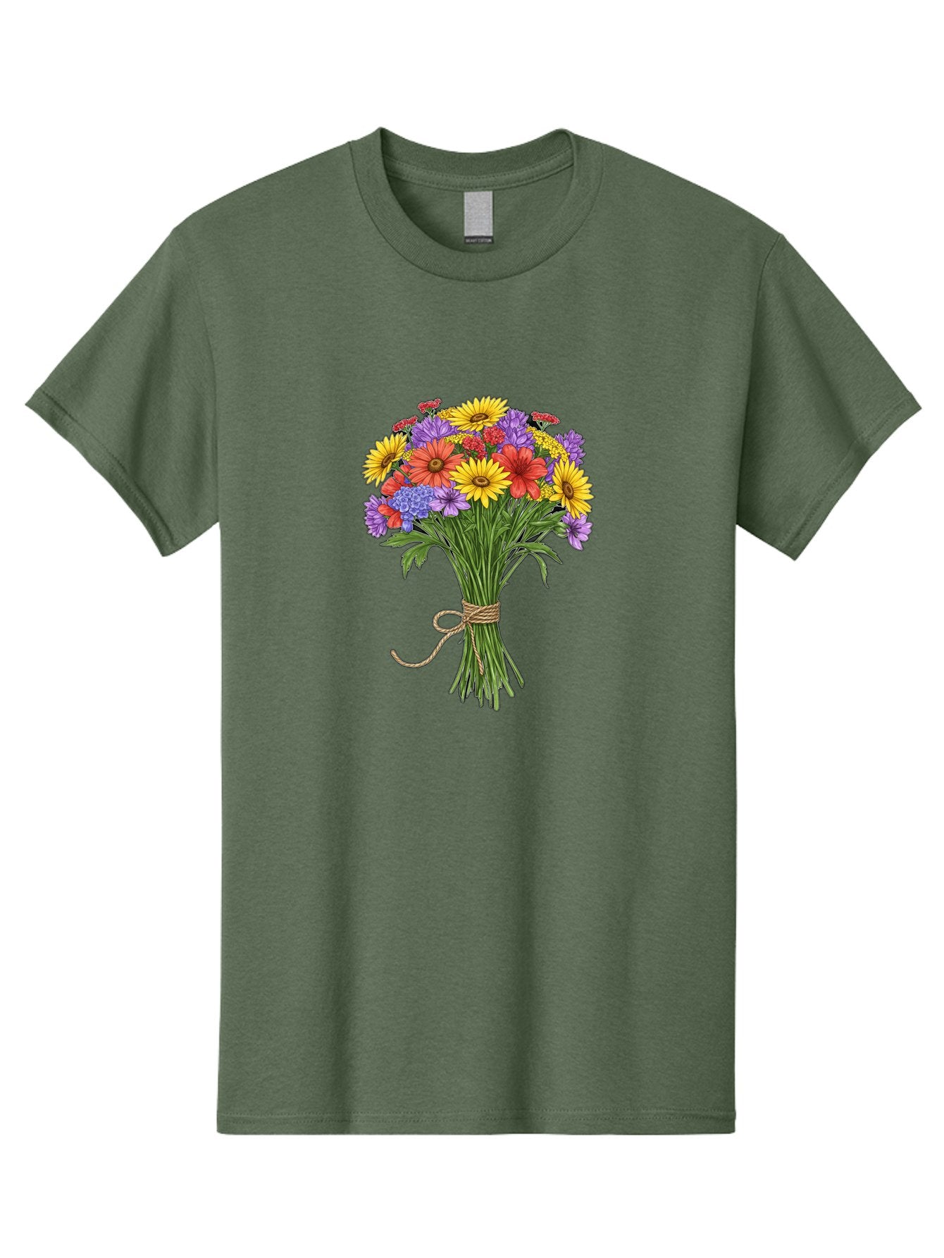 Wildflower-Bouquet-4 Men'S Graphic Tee, 100% Cotton, Comfortable Casual Summer Wear, Machine Washable, Vintage Camera, Old Camera, Antique Camera, Black Camera, Classic Photography, Photography Equipment, Nostalgic Device, Film Camera, Baf657 9