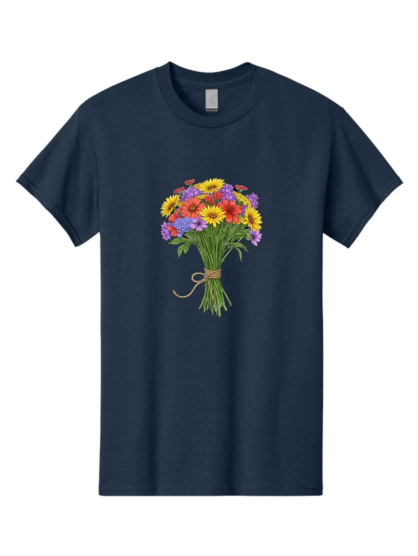 Wildflower-Bouquet-4 Men'S Graphic Tee, 100% Cotton, Comfortable Casual Summer Wear, Machine Washable, Vintage Camera, Old Camera, Antique Camera, Black Camera, Classic Photography, Photography Equipment, Nostalgic Device, Film Camera, Baf657 10