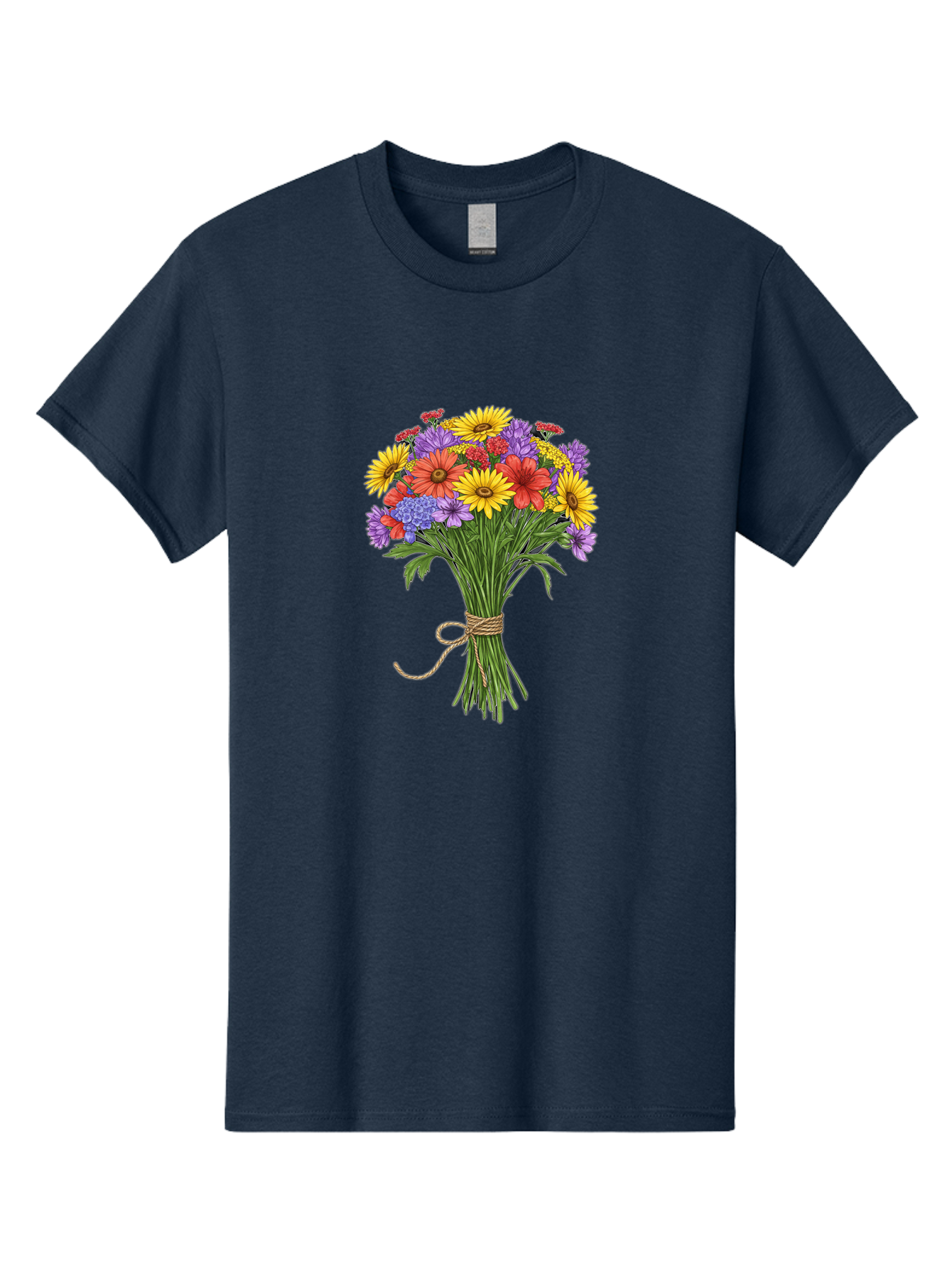 Wildflower-Bouquet-4 Men'S Graphic Tee, 100% Cotton, Comfortable Casual Summer Wear, Machine Washable, Vintage Camera, Old Camera, Antique Camera, Black Camera, Classic Photography, Photography Equipment, Nostalgic Device, Film Camera, Baf657 27