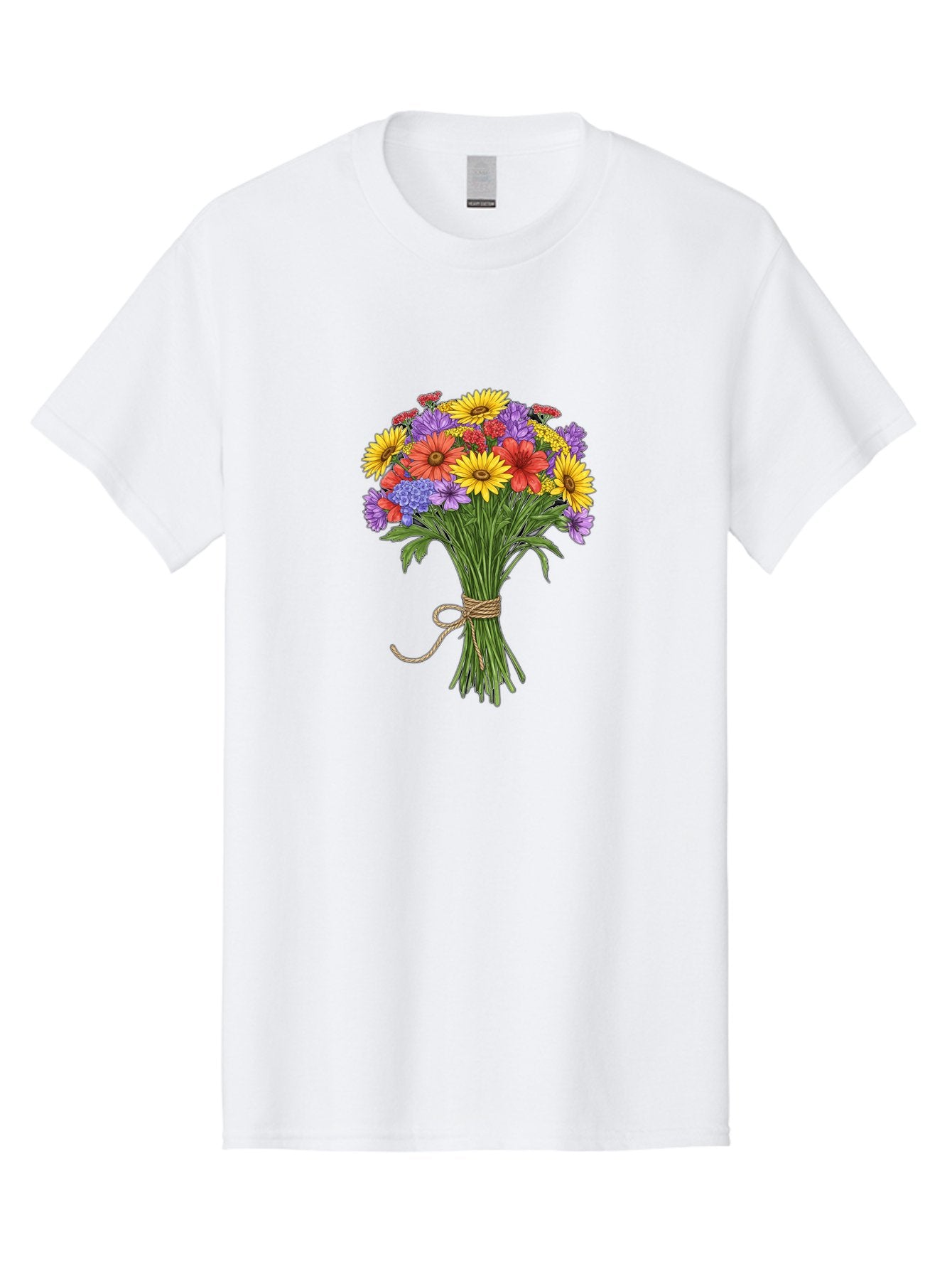 Wildflower-Bouquet-4 Men'S Graphic Tee, 100% Cotton, Comfortable Casual Summer Wear, Machine Washable, Vintage Camera, Old Camera, Antique Camera, Black Camera, Classic Photography, Photography Equipment, Nostalgic Device, Film Camera, Baf657 7