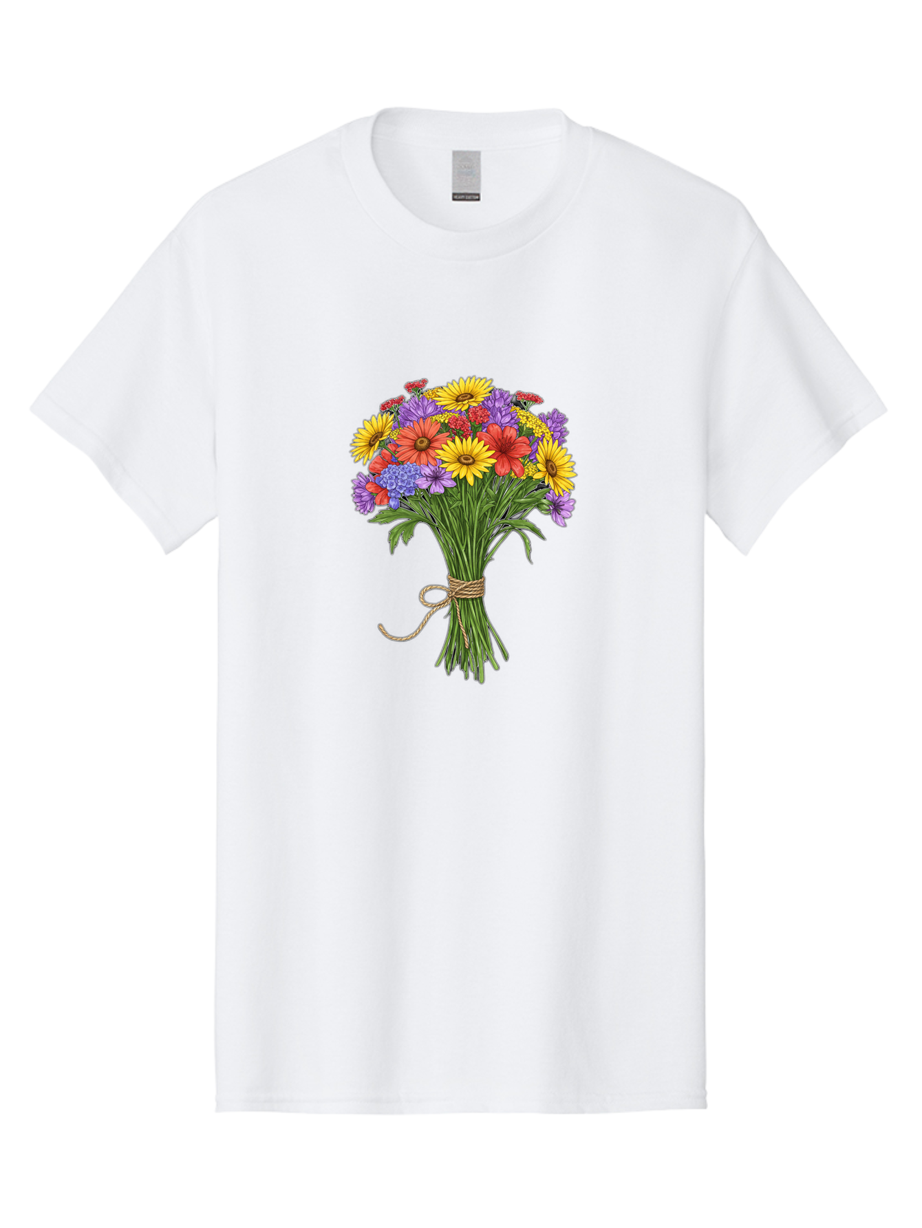 Wildflower-Bouquet-4 Men'S Graphic Tee, 100% Cotton, Comfortable Casual Summer Wear, Machine Washable, Vintage Camera, Old Camera, Antique Camera, Black Camera, Classic Photography, Photography Equipment, Nostalgic Device, Film Camera, Baf657 25