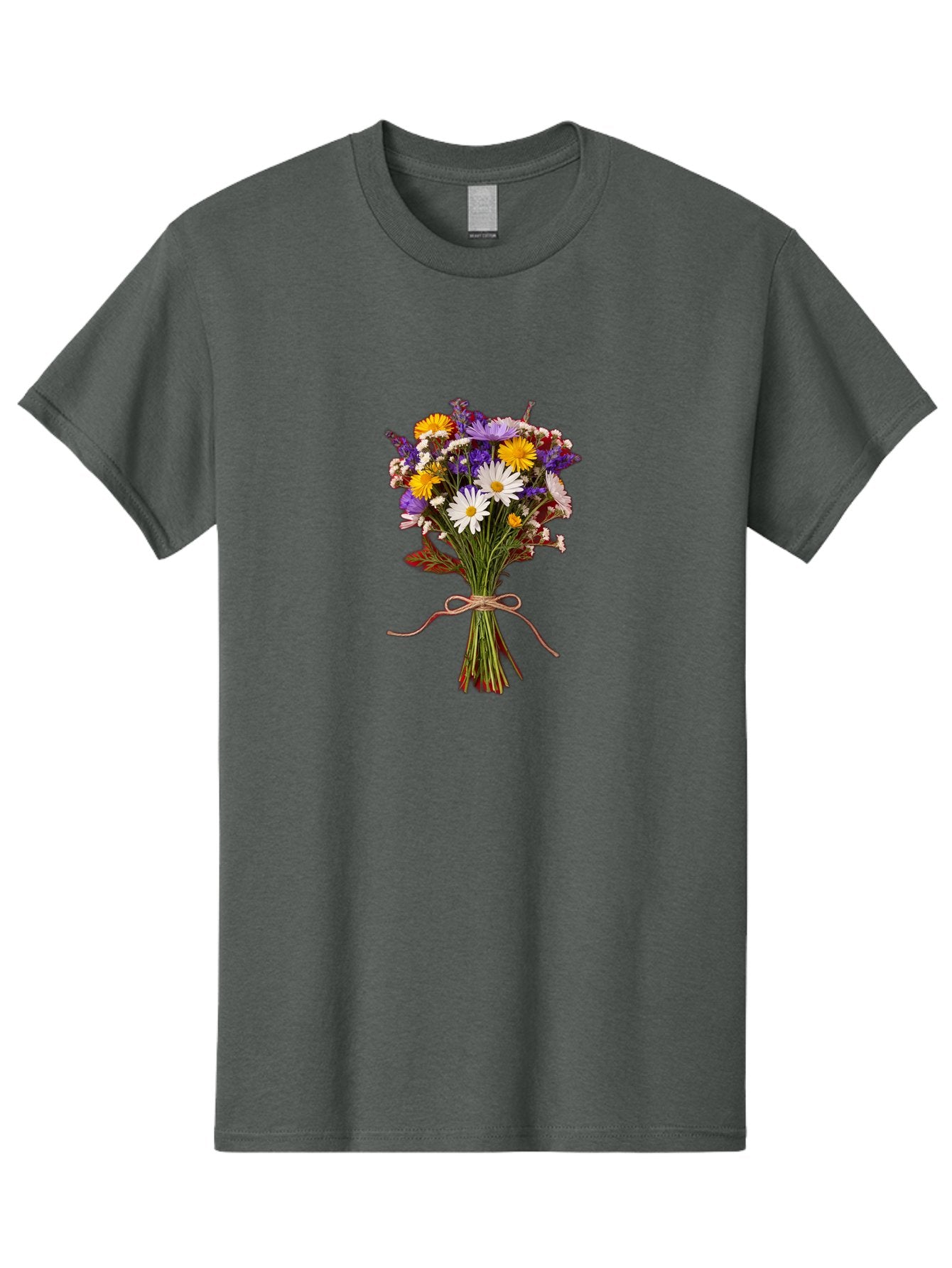 Wildflower-Bouquet-5 Men'S Graphic Tee, 100% Cotton, Comfortable Casual Summer Wear, Machine Washable, Vintage Camera, Old Camera, Antique Camera, Black Camera, Classic Photography, Photography Equipment, Nostalgic Device, Film Camera, Baf658 11