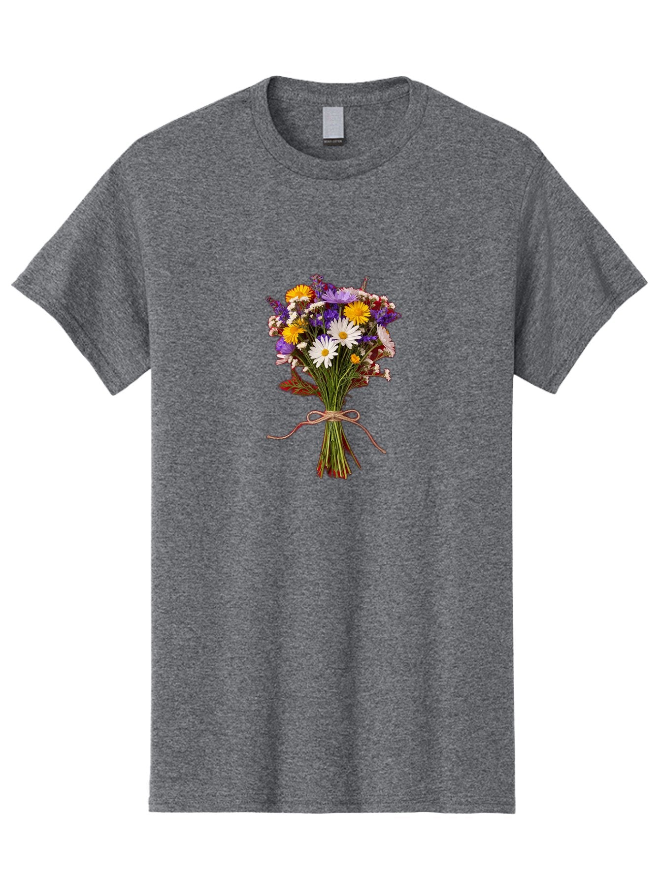 Wildflower-Bouquet-5 Men'S Graphic Tee, 100% Cotton, Comfortable Casual Summer Wear, Machine Washable, Vintage Camera, Old Camera, Antique Camera, Black Camera, Classic Photography, Photography Equipment, Nostalgic Device, Film Camera, Baf658 3