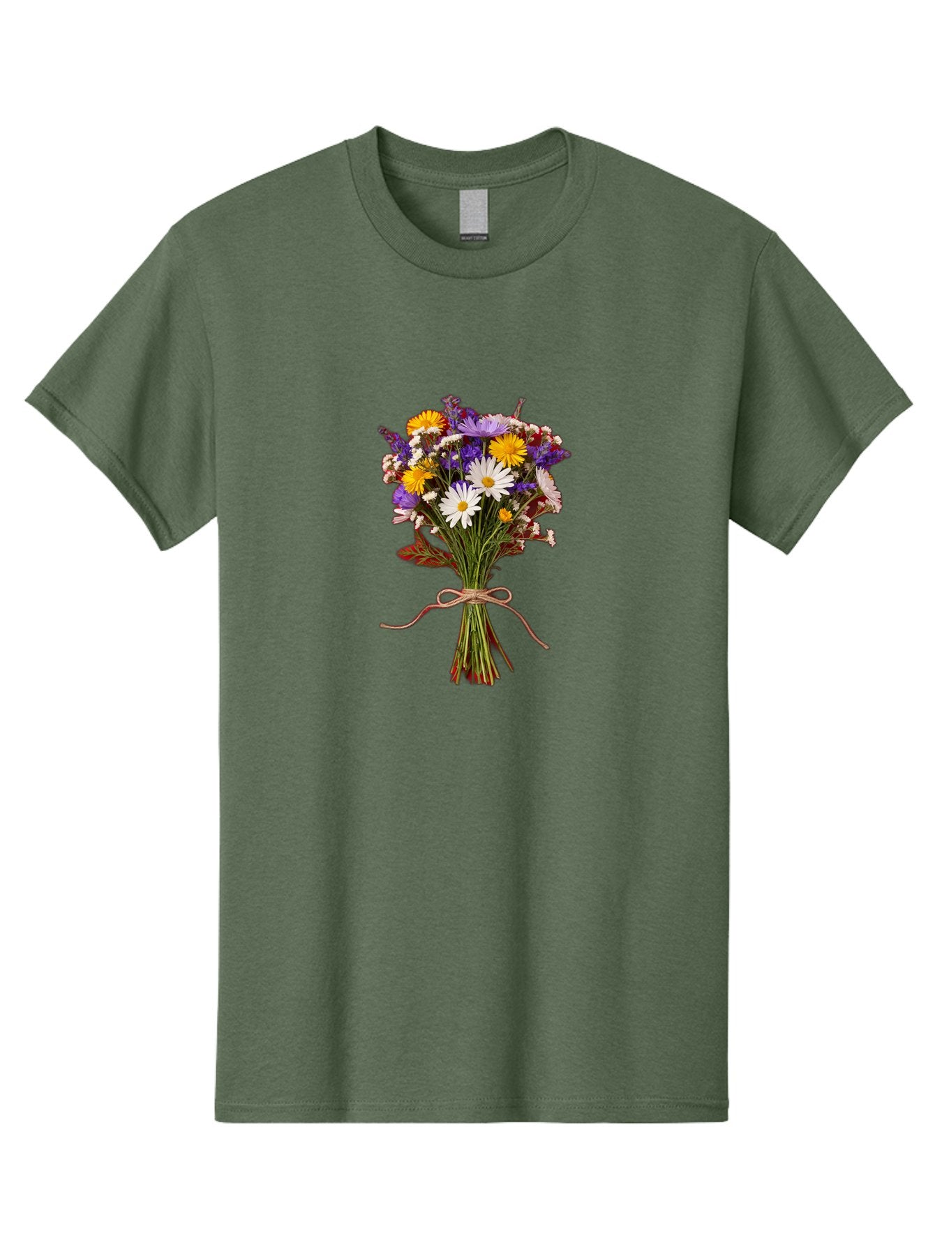 Wildflower-Bouquet-5 Men'S Graphic Tee, 100% Cotton, Comfortable Casual Summer Wear, Machine Washable, Vintage Camera, Old Camera, Antique Camera, Black Camera, Classic Photography, Photography Equipment, Nostalgic Device, Film Camera, Baf658 5