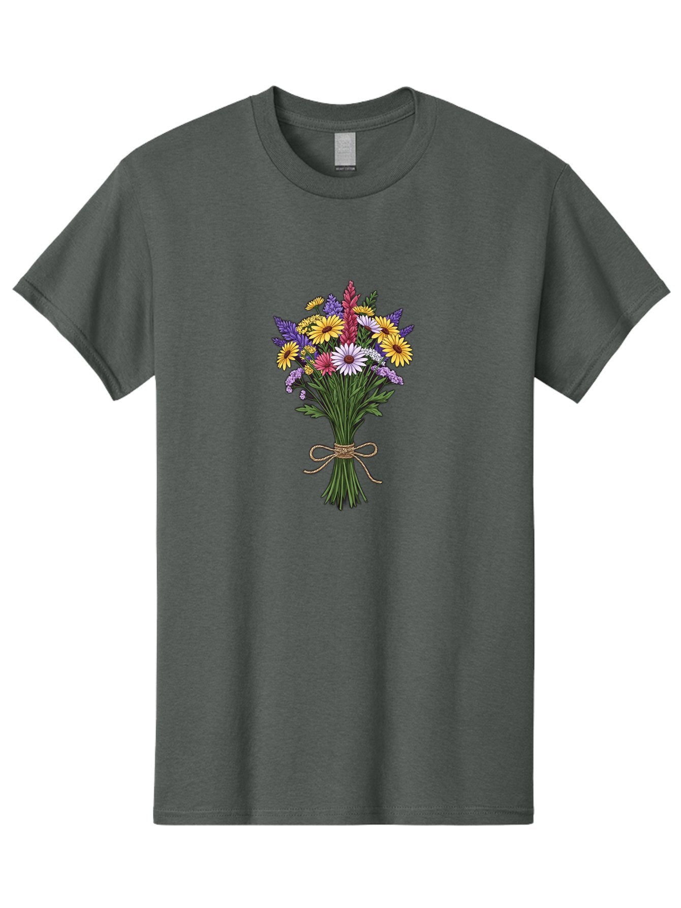 Wildflower-Bouquet-6 Men'S Graphic Tee, 100% Cotton, Comfortable Casual Summer Wear, Machine Washable, Vintage Camera, Old Camera, Antique Camera, Black Camera, Classic Photography, Photography Equipment, Nostalgic Device, Film Camera, Baf659 15