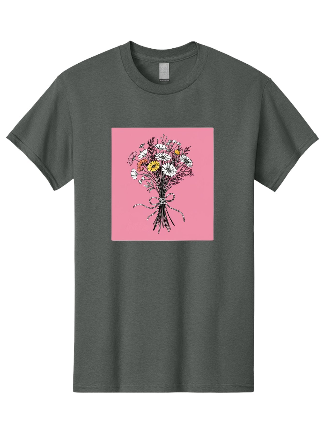 Wildflower-Bouquet-7 Men'S Graphic Tee, 100% Cotton, Comfortable Casual Summer Wear, Machine Washable, Vintage Camera, Old Camera, Antique Camera, Black Camera, Classic Photography, Photography Equipment, Nostalgic Device, Film Camera, Baf660 15