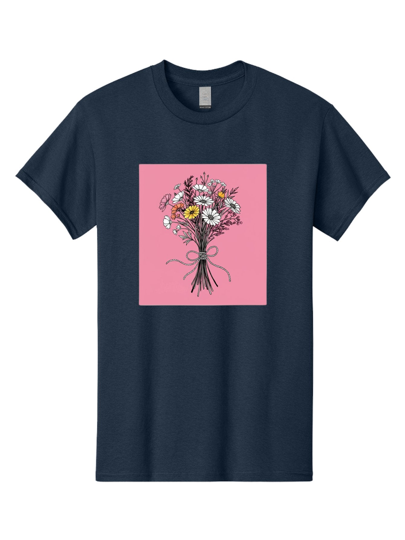 Wildflower-Bouquet-7 Men'S Graphic Tee, 100% Cotton, Comfortable Casual Summer Wear, Machine Washable, Vintage Camera, Old Camera, Antique Camera, Black Camera, Classic Photography, Photography Equipment, Nostalgic Device, Film Camera, Baf660