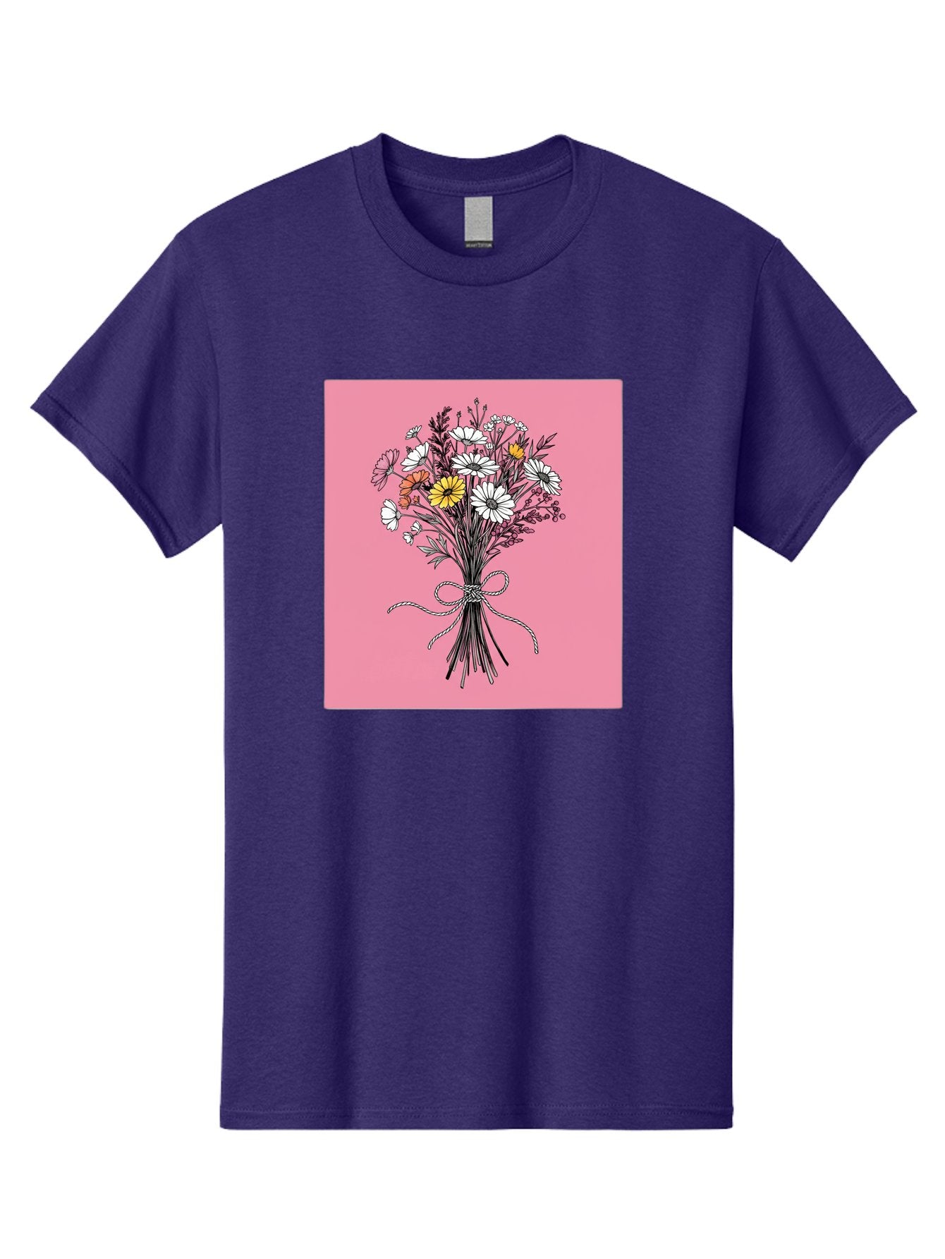 Wildflower-Bouquet-7 Men'S Graphic Tee, 100% Cotton, Comfortable Casual Summer Wear, Machine Washable, Vintage Camera, Old Camera, Antique Camera, Black Camera, Classic Photography, Photography Equipment, Nostalgic Device, Film Camera, Baf660 4