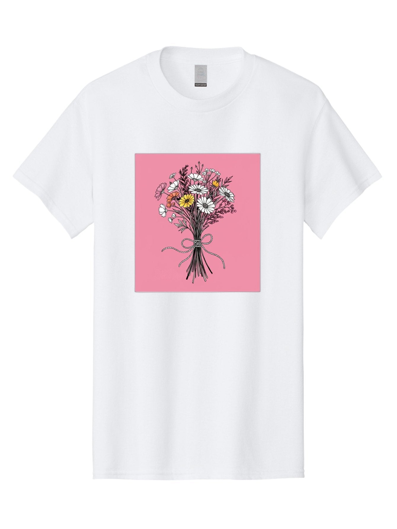 Wildflower-Bouquet-7 Men'S Graphic Tee, 100% Cotton, Comfortable Casual Summer Wear, Machine Washable, Vintage Camera, Old Camera, Antique Camera, Black Camera, Classic Photography, Photography Equipment, Nostalgic Device, Film Camera, Baf660 7