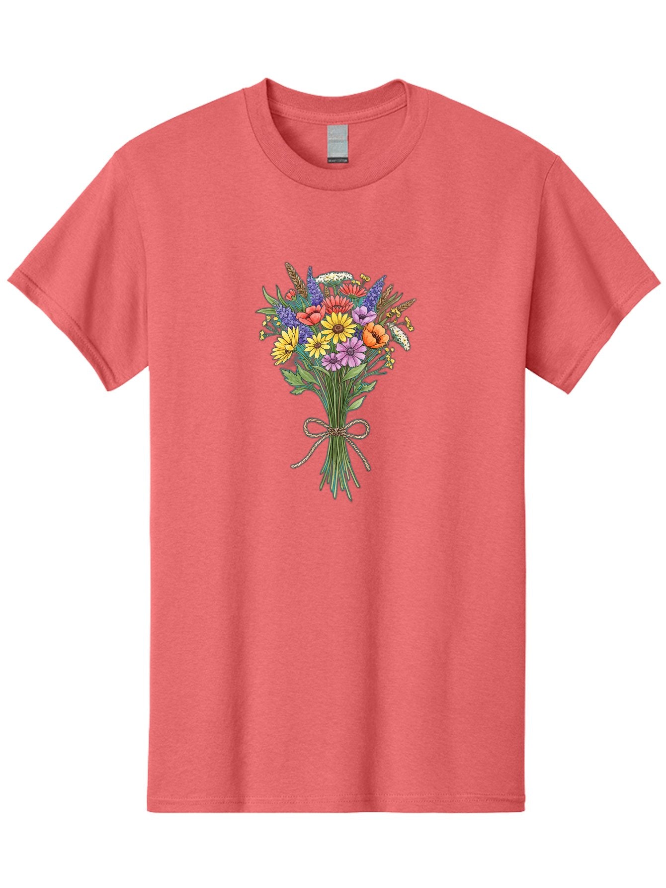 Wildflower-Bouquet-9 Men'S Graphic Tee, 100% Cotton, Comfortable Casual Summer Wear, Machine Washable, Vintage Camera, Old Camera, Antique Camera, Black Camera, Classic Photography, Photography Equipment, Nostalgic Device, Film Camera, Baf662