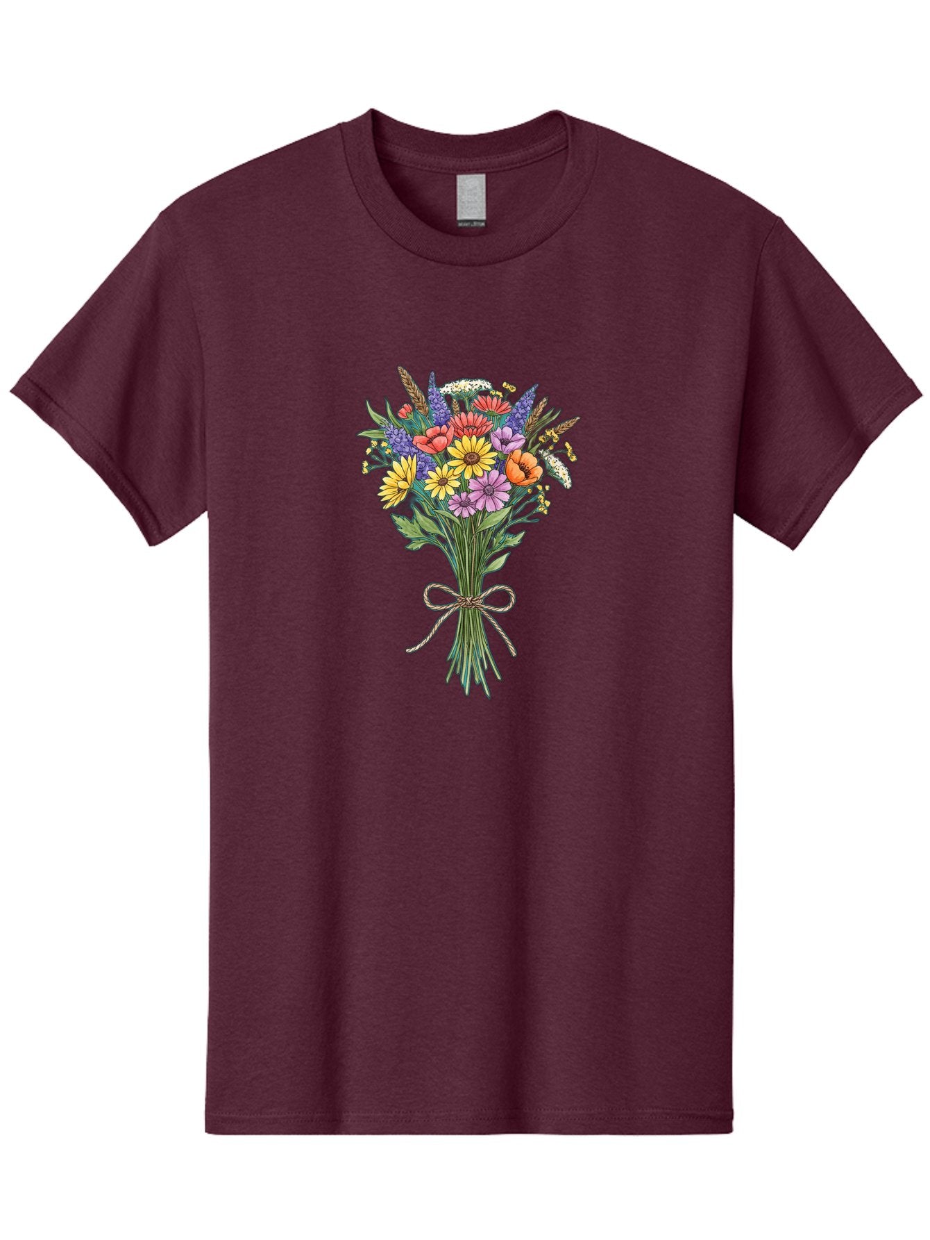 Wildflower-Bouquet-9 Men'S Graphic Tee, 100% Cotton, Comfortable Casual Summer Wear, Machine Washable, Vintage Camera, Old Camera, Antique Camera, Black Camera, Classic Photography, Photography Equipment, Nostalgic Device, Film Camera, Baf662 3