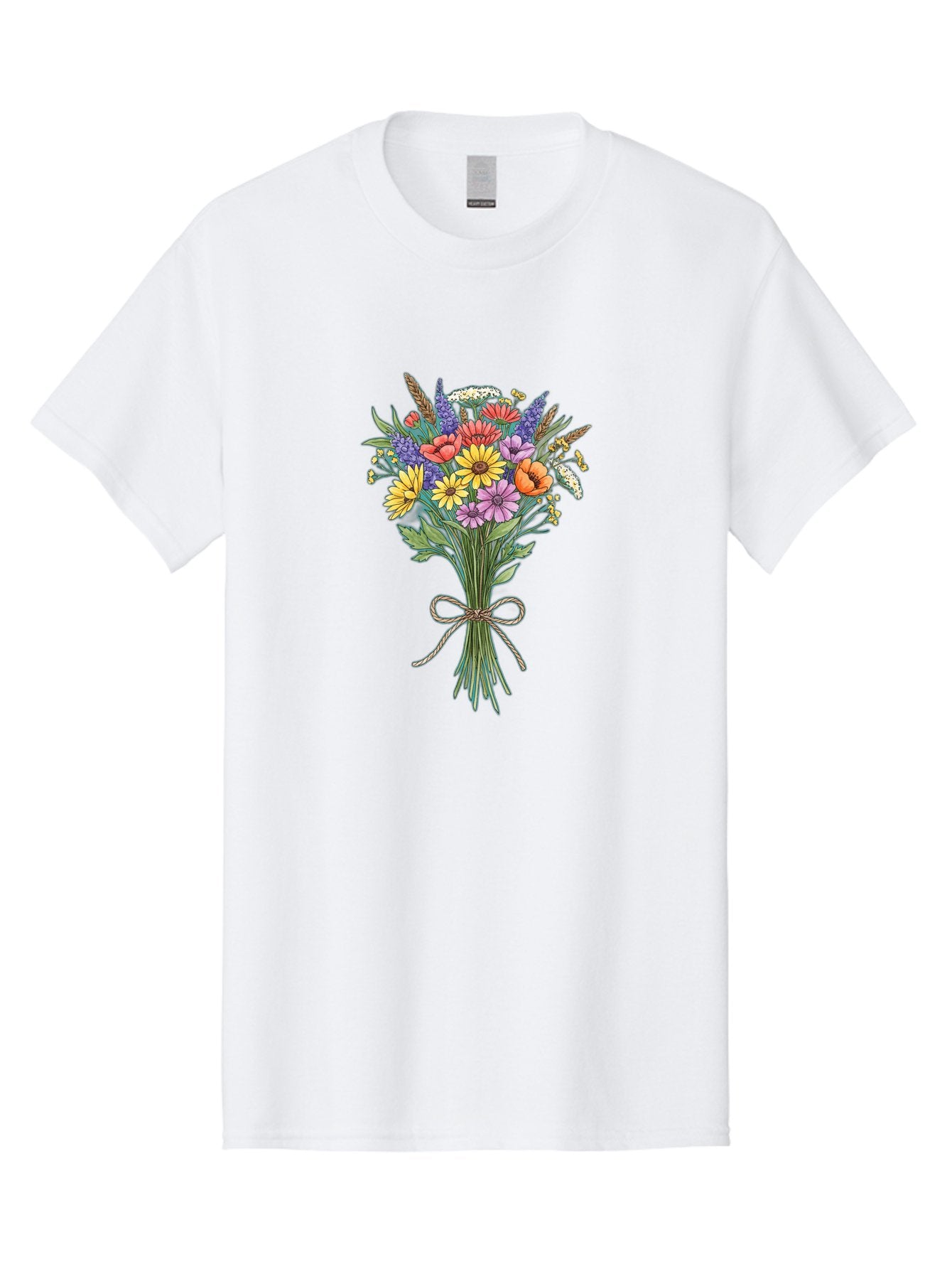 Wildflower-Bouquet-9 Men'S Graphic Tee, 100% Cotton, Comfortable Casual Summer Wear, Machine Washable, Vintage Camera, Old Camera, Antique Camera, Black Camera, Classic Photography, Photography Equipment, Nostalgic Device, Film Camera, Baf662 6