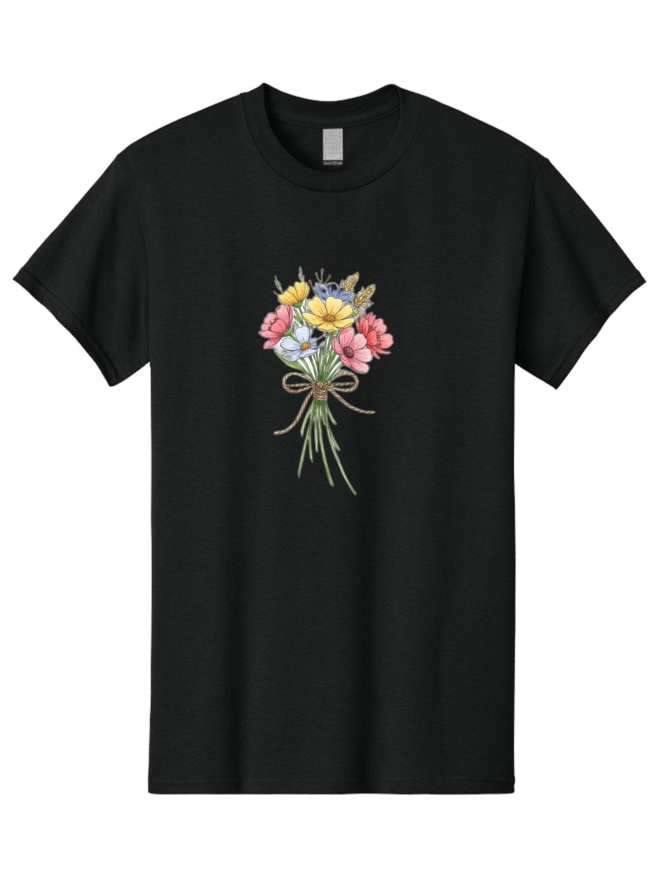 Wildflower-Bouquet Men'S Graphic Tee, 100% Cotton, Comfortable Casual Summer Wear, Machine Washable, Vintage Camera, Old Camera, Antique Camera, Black Camera, Classic Photography, Photography Equipment, Nostalgic Device, Film Camera, Baf663 10