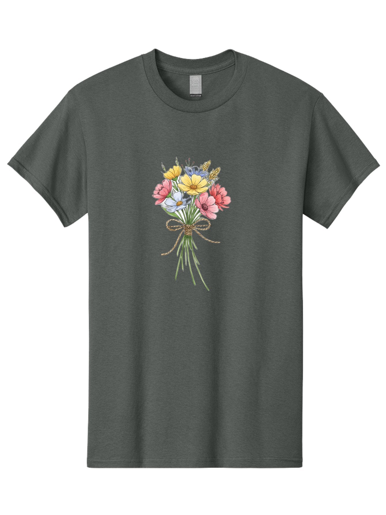 Wildflower-Bouquet Men'S Graphic Tee, 100% Cotton, Comfortable Casual Summer Wear, Machine Washable, Vintage Camera, Old Camera, Antique Camera, Black Camera, Classic Photography, Photography Equipment, Nostalgic Device, Film Camera, Baf663 11