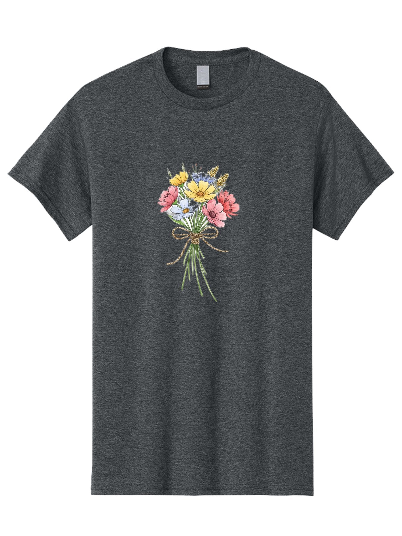 Wildflower-Bouquet Men'S Graphic Tee, 100% Cotton, Comfortable Casual Summer Wear, Machine Washable, Vintage Camera, Old Camera, Antique Camera, Black Camera, Classic Photography, Photography Equipment, Nostalgic Device, Film Camera, Baf663