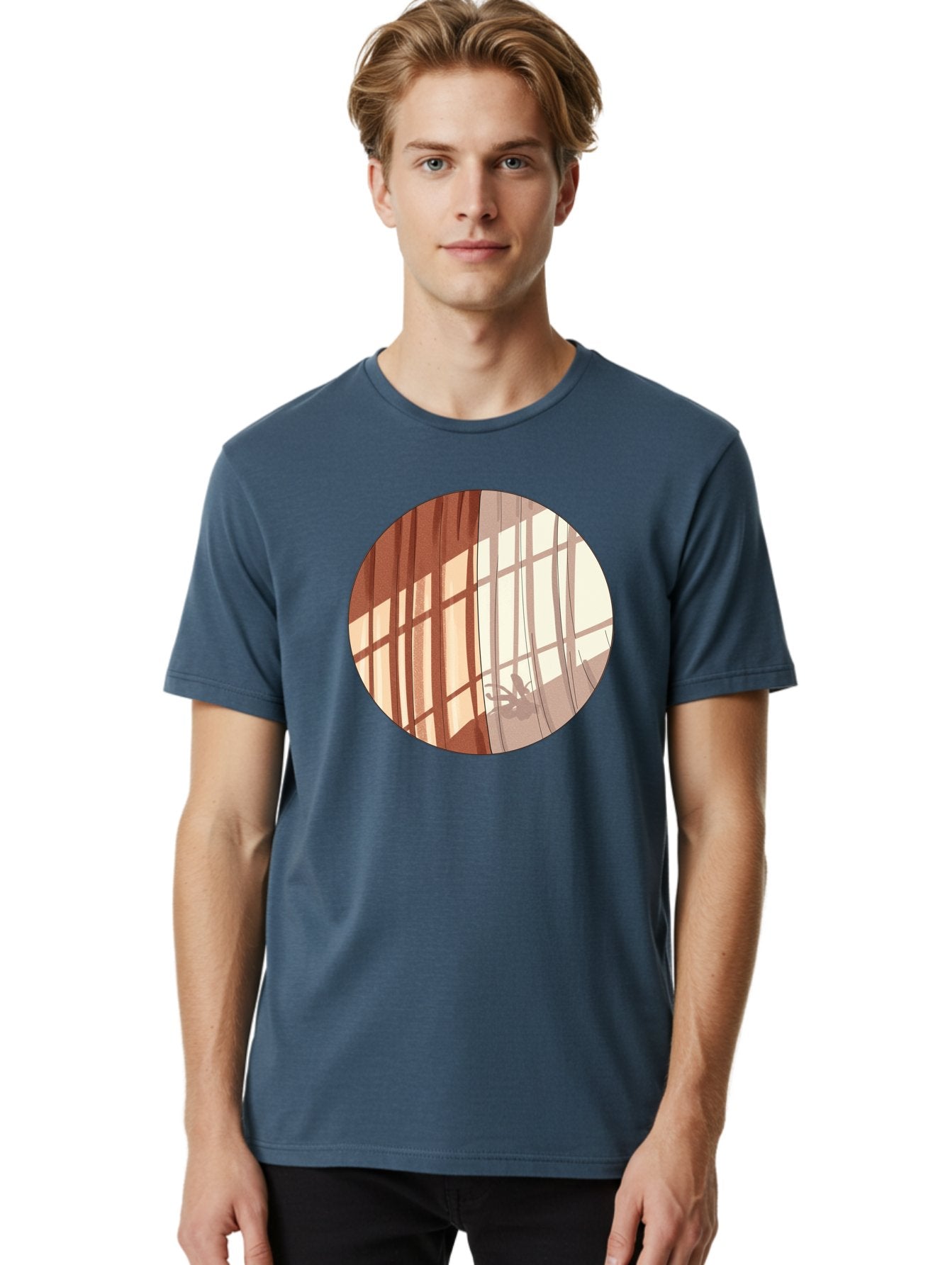 Window-Curtain-Shadows Men'S Graphic Tee, 100% Cotton, Comfortable Casual Summer Wear, Machine Washable, Vintage Camera, Old Camera, Antique Camera, Black Camera, Classic Photography, Photography Equipment, Nostalgic Device, Film Camera, Baf664 23