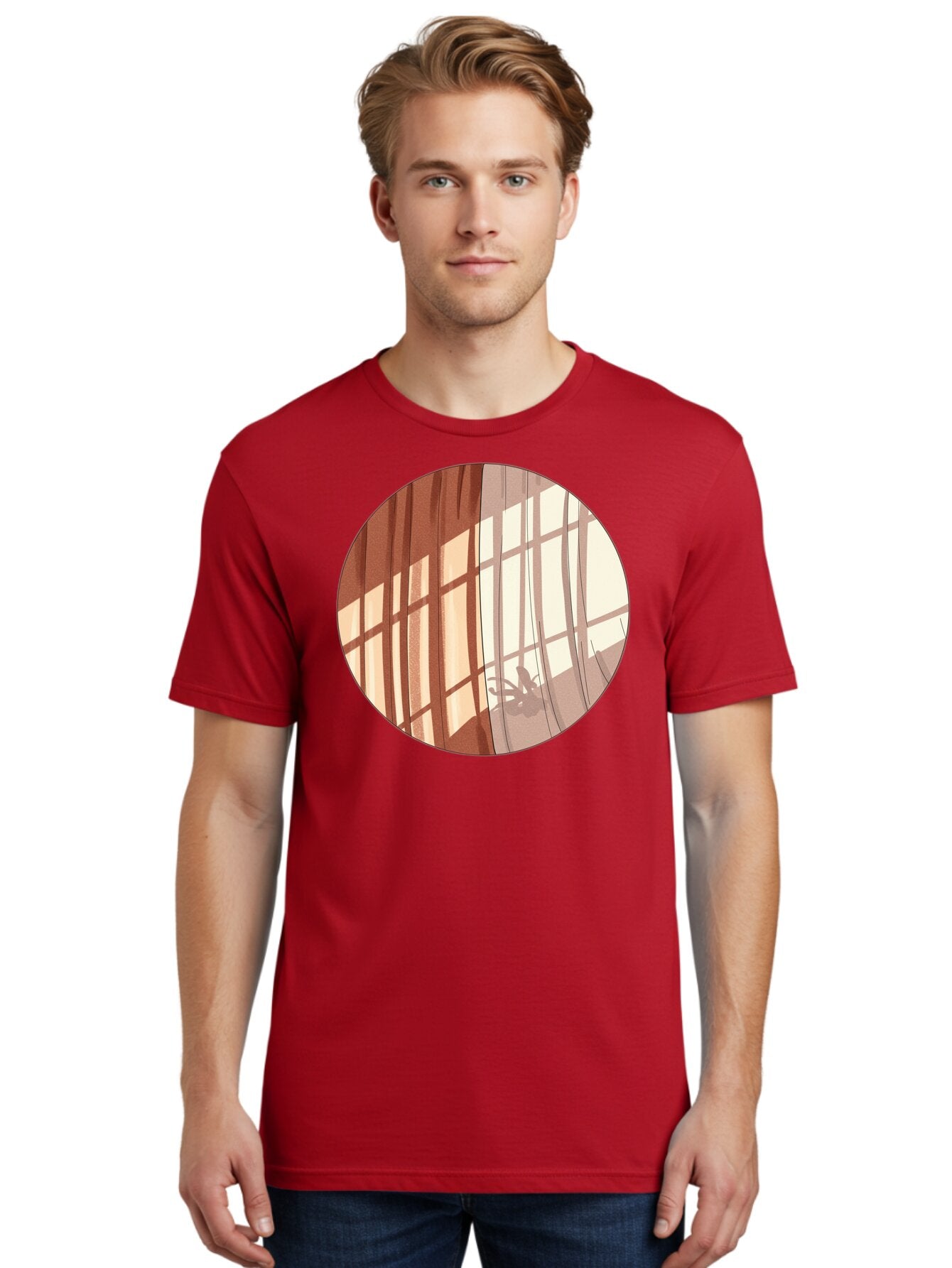 Window-Curtain-Shadows Men'S Graphic Tee, 100% Cotton, Comfortable Casual Summer Wear, Machine Washable, Vintage Camera, Old Camera, Antique Camera, Black Camera, Classic Photography, Photography Equipment, Nostalgic Device, Film Camera, Baf664 22