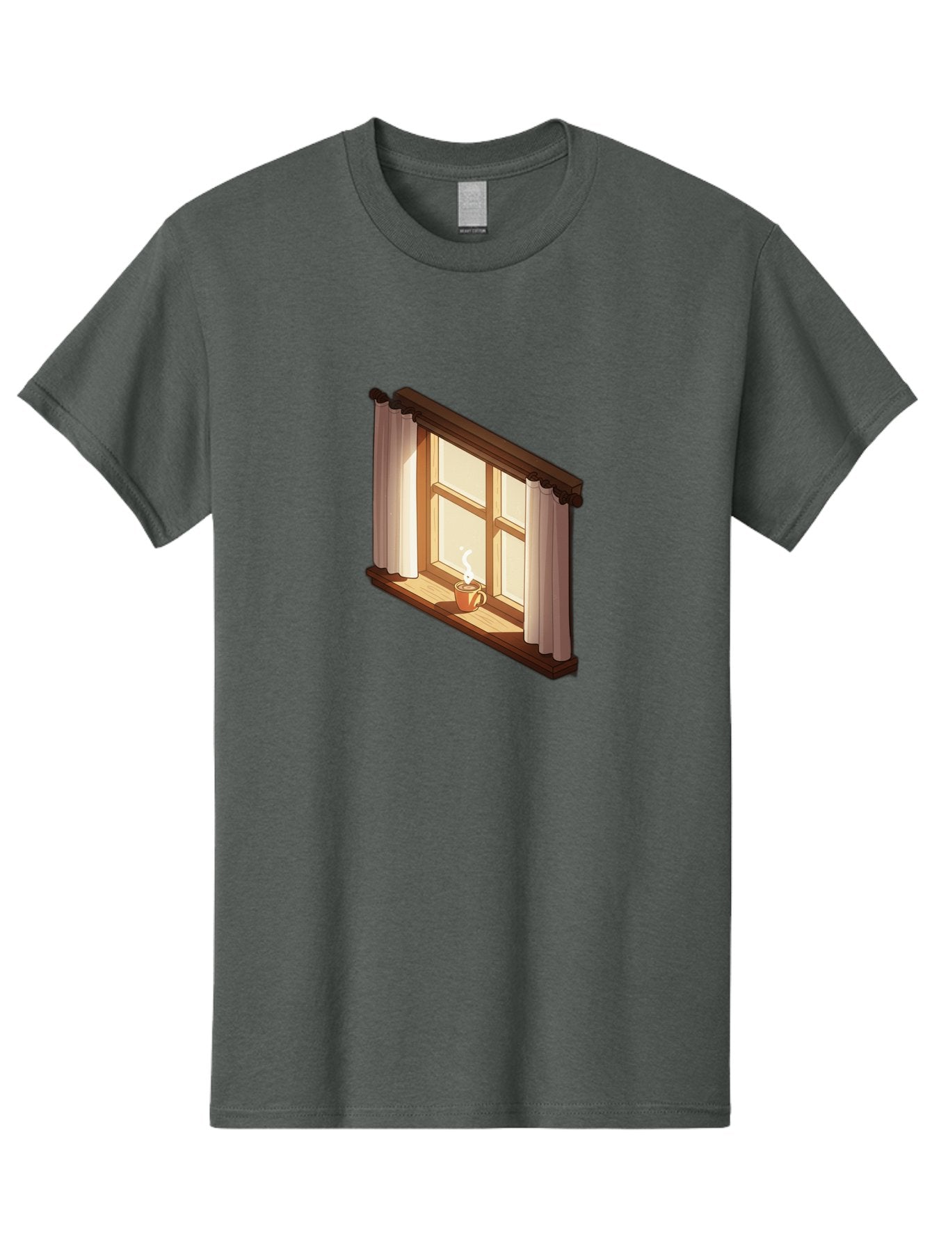 Window-With-Coffee-Cup Men'S Graphic Tee, 100% Cotton, Comfortable Casual Summer Wear, Machine Washable, Vintage Camera, Old Camera, Antique Camera, Black Camera, Classic Photography, Photography Equipment, Nostalgic Device, Film Camera, Baf665 15