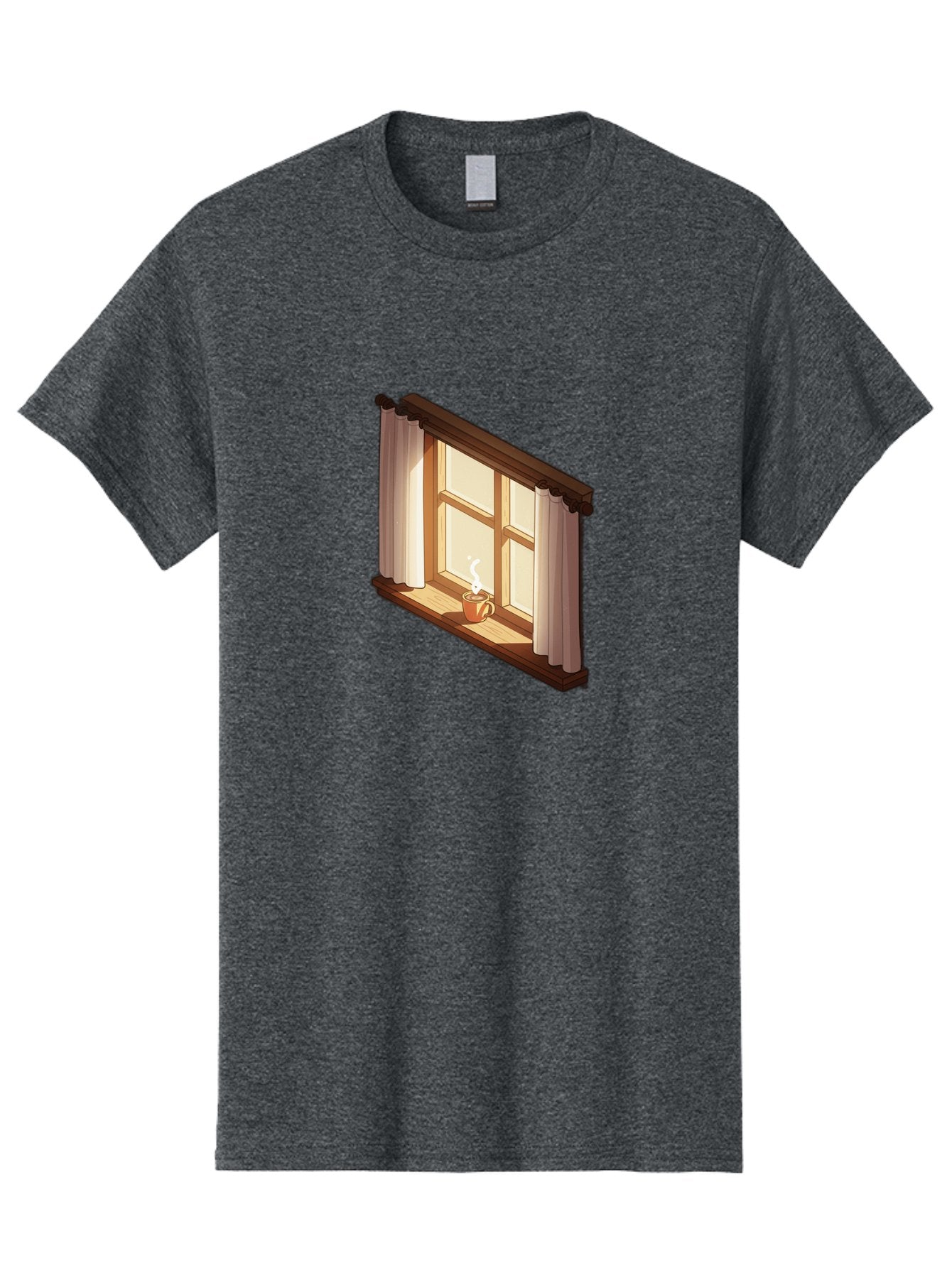 Window-With-Coffee-Cup Men'S Graphic Tee, 100% Cotton, Comfortable Casual Summer Wear, Machine Washable, Vintage Camera, Old Camera, Antique Camera, Black Camera, Classic Photography, Photography Equipment, Nostalgic Device, Film Camera, Baf665 6