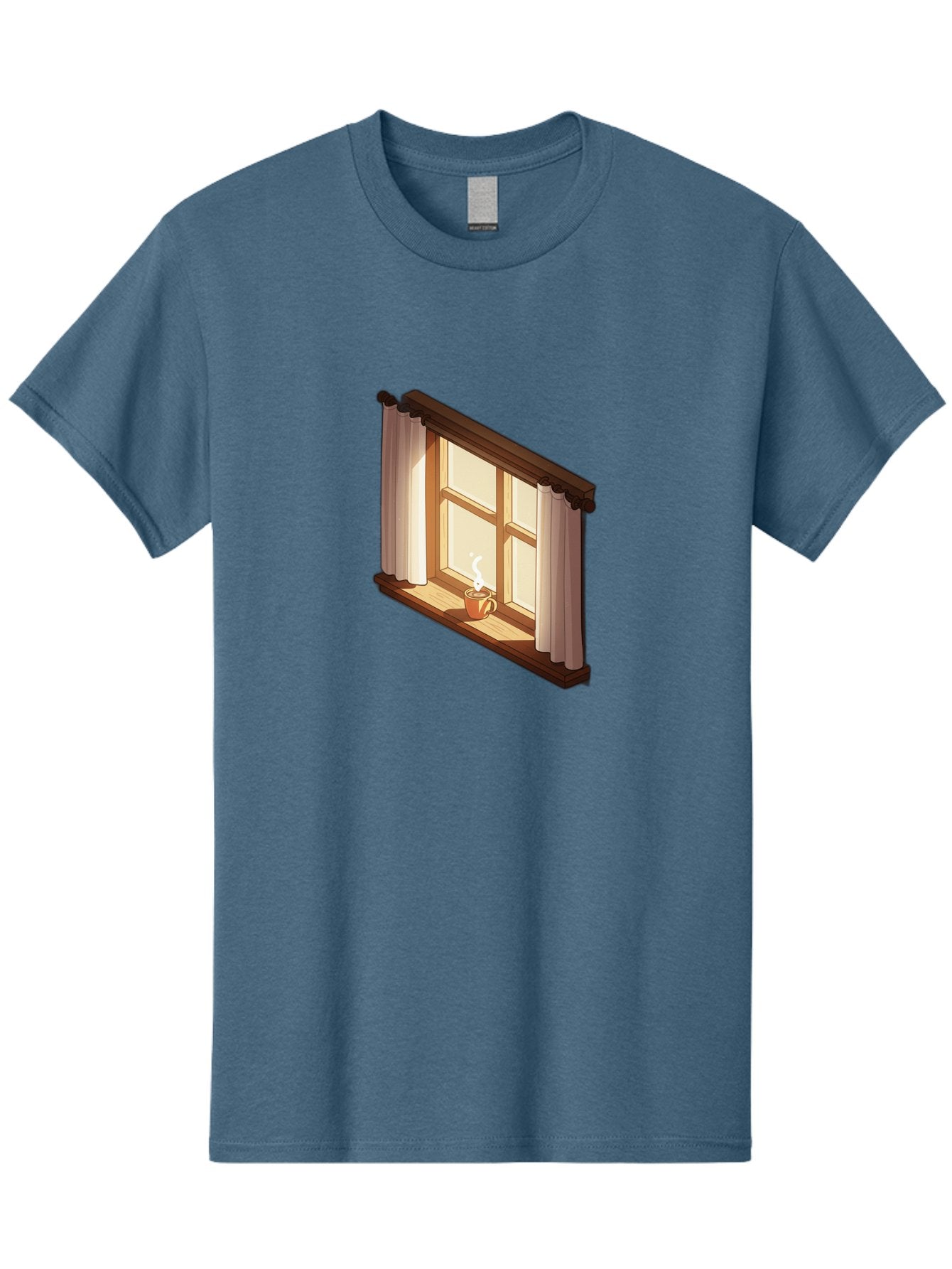 Window-With-Coffee-Cup Men'S Graphic Tee, 100% Cotton, Comfortable Casual Summer Wear, Machine Washable, Vintage Camera, Old Camera, Antique Camera, Black Camera, Classic Photography, Photography Equipment, Nostalgic Device, Film Camera, Baf665 8