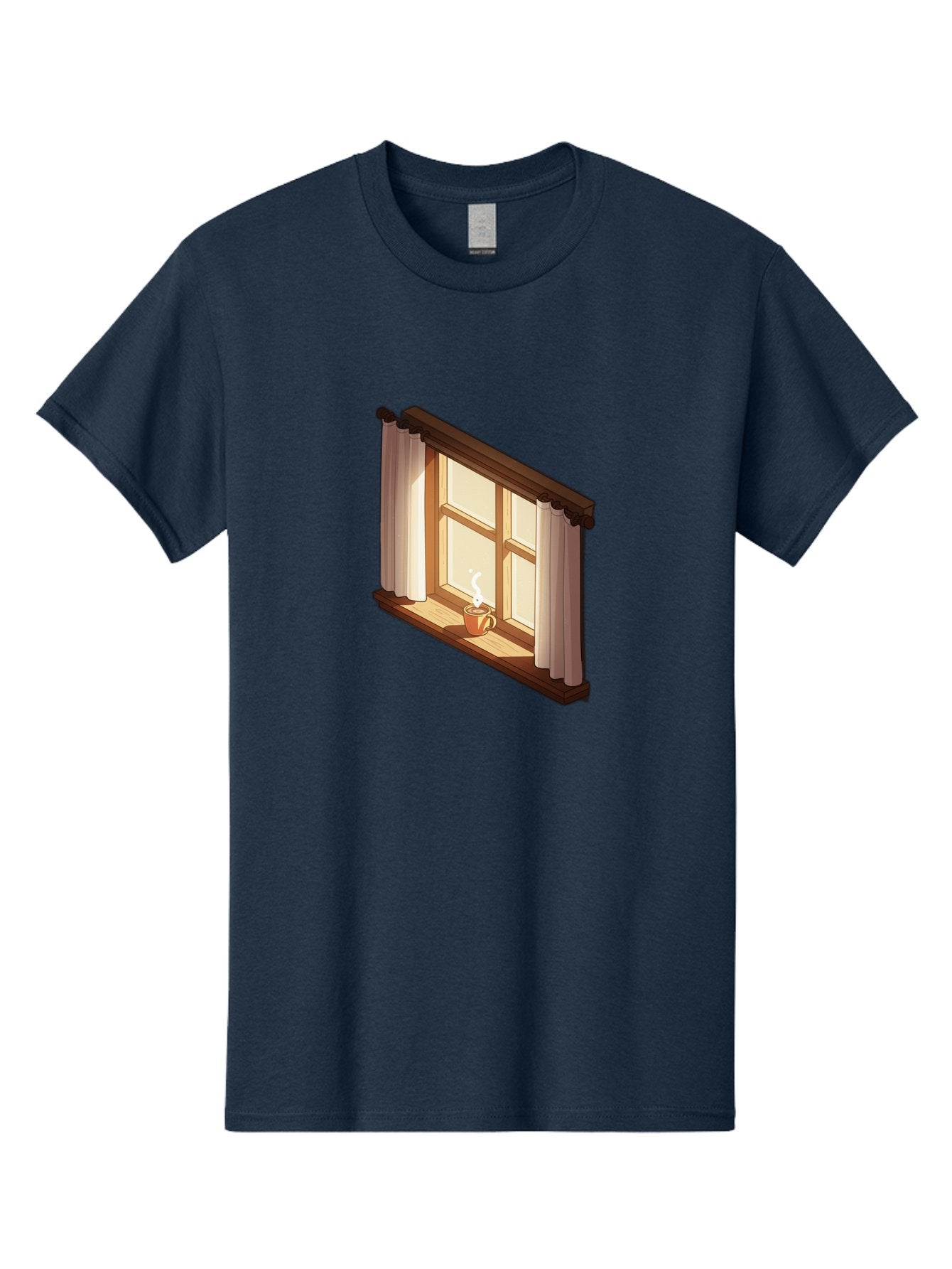 Window-With-Coffee-Cup Men'S Graphic Tee, 100% Cotton, Comfortable Casual Summer Wear, Machine Washable, Vintage Camera, Old Camera, Antique Camera, Black Camera, Classic Photography, Photography Equipment, Nostalgic Device, Film Camera, Baf665 3