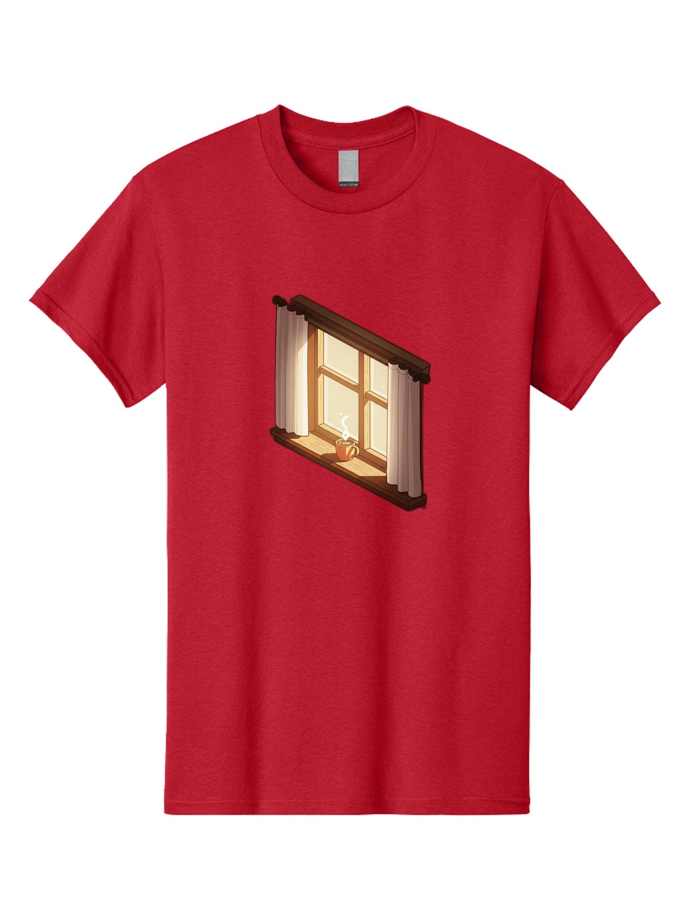 Window-With-Coffee-Cup Men'S Graphic Tee, 100% Cotton, Comfortable Casual Summer Wear, Machine Washable, Vintage Camera, Old Camera, Antique Camera, Black Camera, Classic Photography, Photography Equipment, Nostalgic Device, Film Camera, Baf665