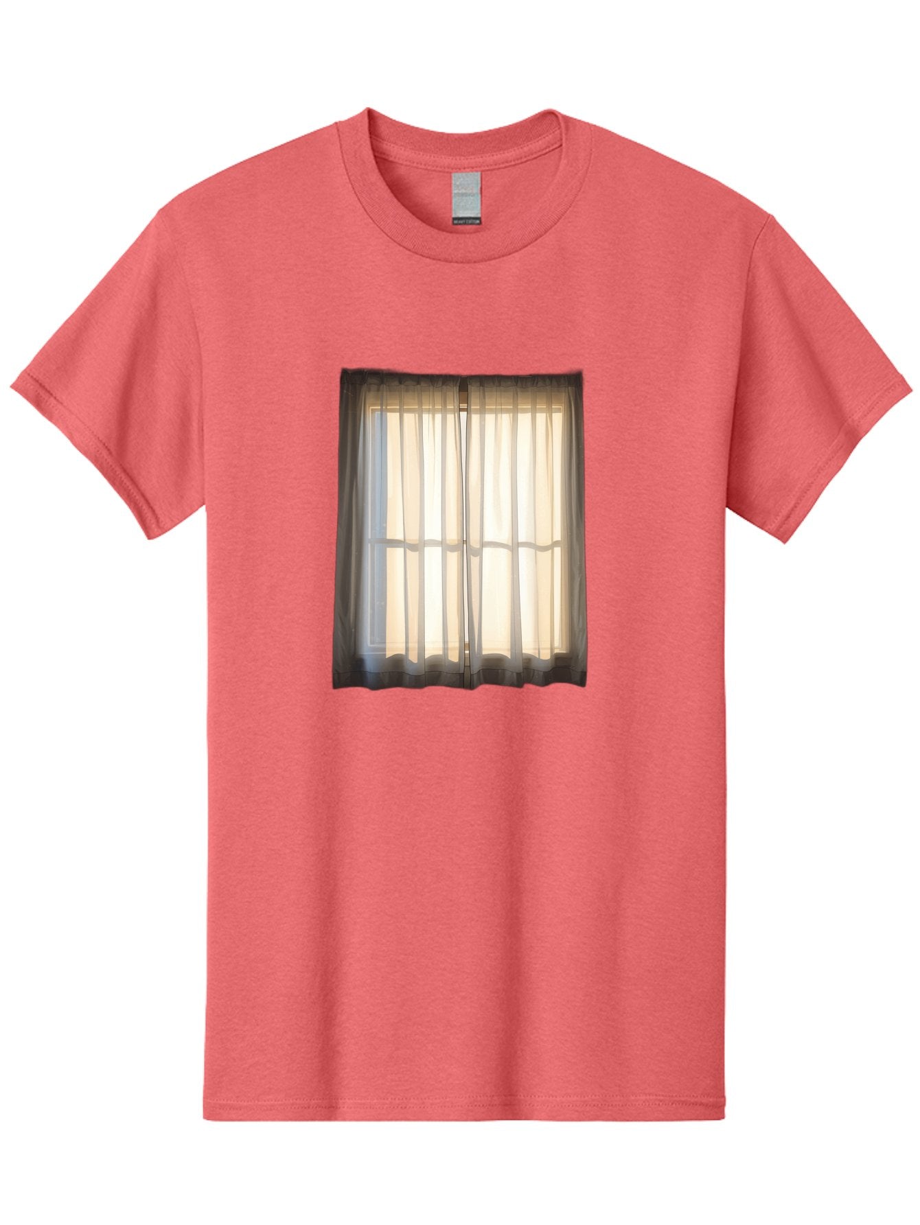 Window-With-Curtains-1 Men'S Graphic Tee, 100% Cotton, Comfortable Casual Summer Wear, Machine Washable, Vintage Camera, Old Camera, Antique Camera, Black Camera, Classic Photography, Photography Equipment, Nostalgic Device, Film Camera, Baf666