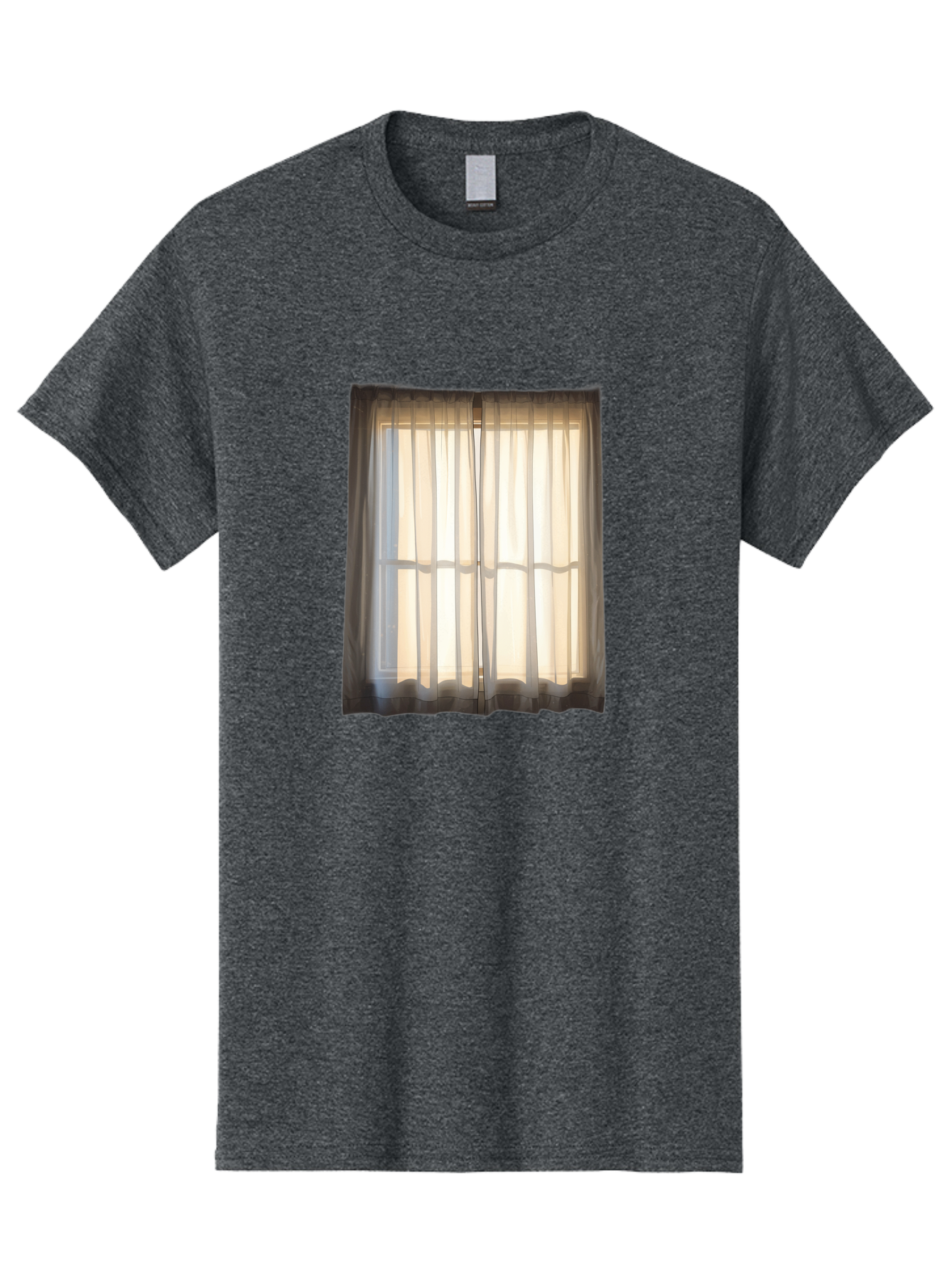 Window-With-Curtains-1 Men'S Graphic Tee, 100% Cotton, Comfortable Casual Summer Wear, Machine Washable, Vintage Camera, Old Camera, Antique Camera, Black Camera, Classic Photography, Photography Equipment, Nostalgic Device, Film Camera, Baf666 23
