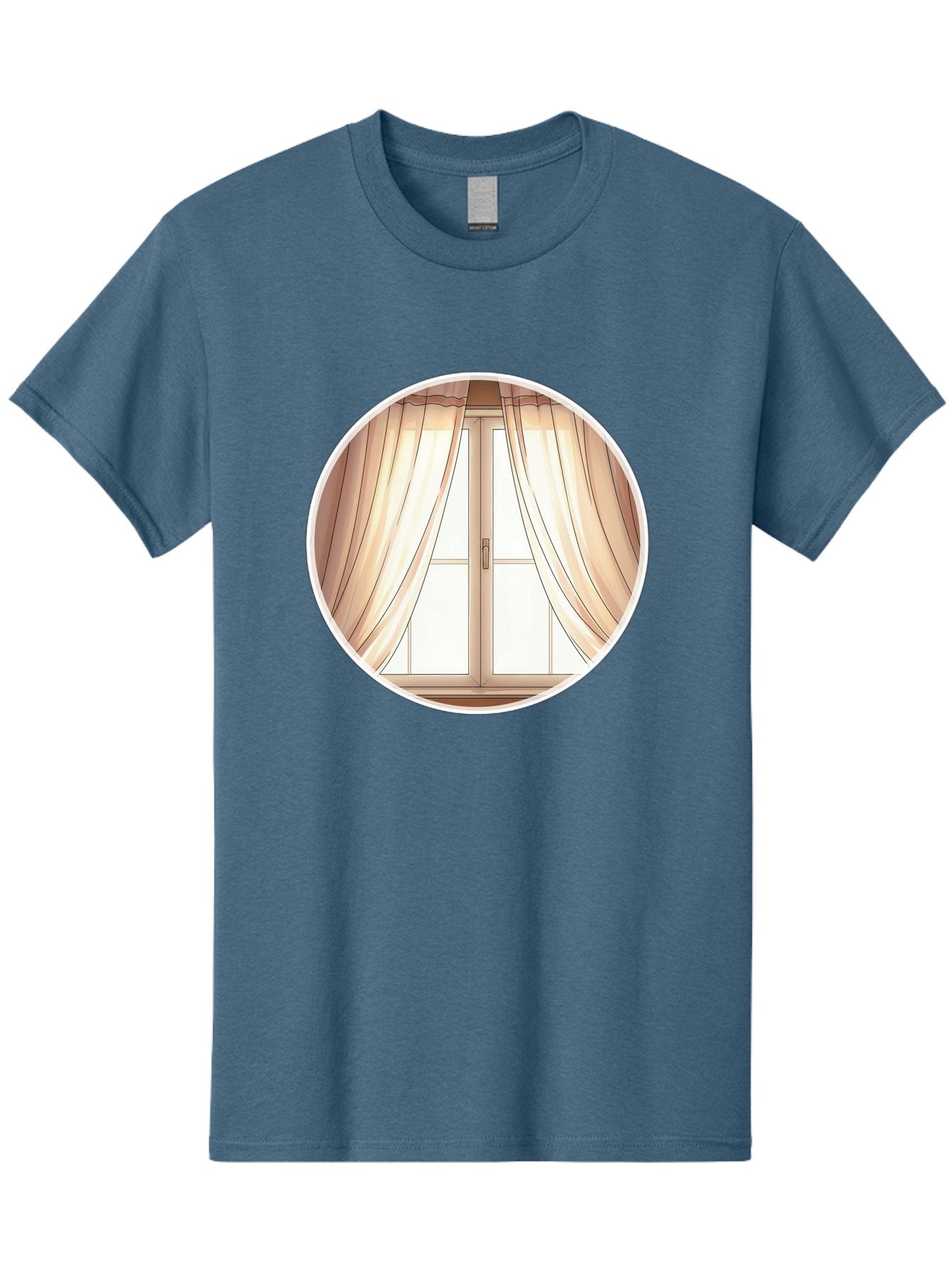 Window-With-Curtains Men'S Graphic Tee, 100% Cotton, Comfortable Casual Summer Wear, Machine Washable, Vintage Camera, Old Camera, Antique Camera, Black Camera, Classic Photography, Photography Equipment, Nostalgic Device, Film Camera, Baf667 12