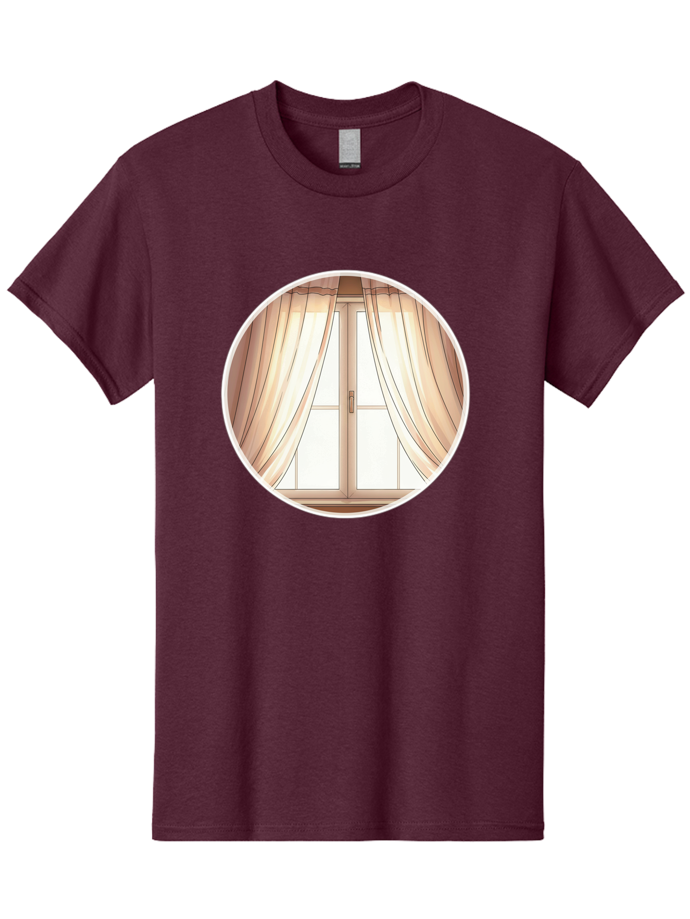Window-With-Curtains Men'S Graphic Tee, 100% Cotton, Comfortable Casual Summer Wear, Machine Washable, Vintage Camera, Old Camera, Antique Camera, Black Camera, Classic Photography, Photography Equipment, Nostalgic Device, Film Camera, Baf667 29