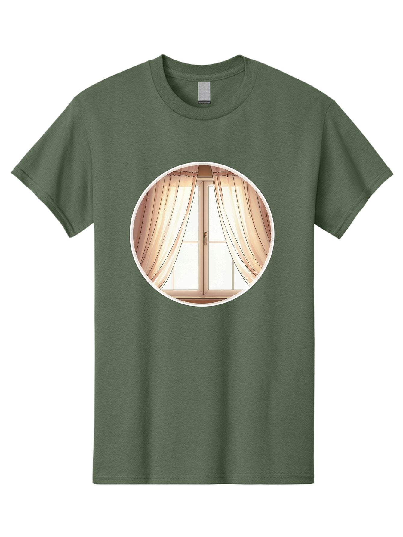 Window-With-Curtains Men'S Graphic Tee, 100% Cotton, Comfortable Casual Summer Wear, Machine Washable, Vintage Camera, Old Camera, Antique Camera, Black Camera, Classic Photography, Photography Equipment, Nostalgic Device, Film Camera, Baf667 10