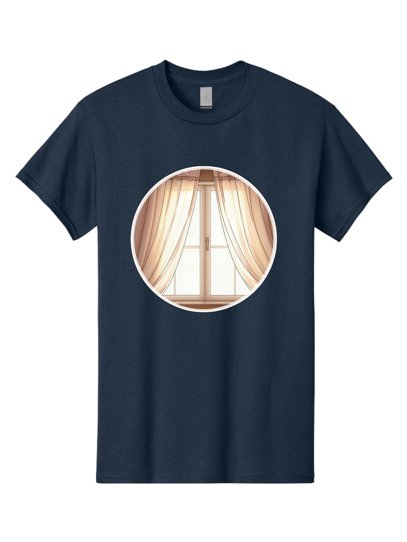 Window-With-Curtains Men'S Graphic Tee, 100% Cotton, Comfortable Casual Summer Wear, Machine Washable, Vintage Camera, Old Camera, Antique Camera, Black Camera, Classic Photography, Photography Equipment, Nostalgic Device, Film Camera, Baf667 14
