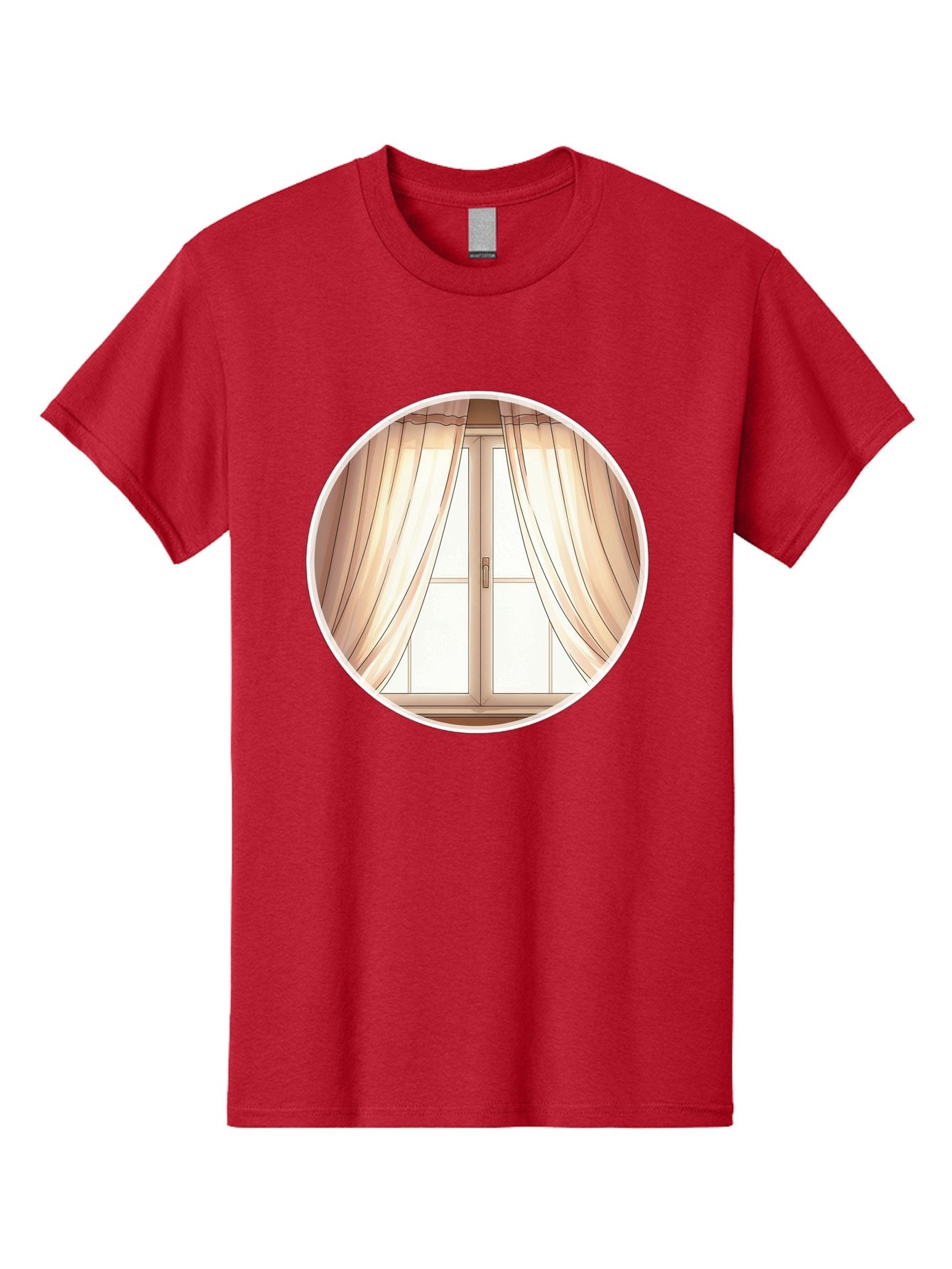 Window-With-Curtains Men'S Graphic Tee, 100% Cotton, Comfortable Casual Summer Wear, Machine Washable, Vintage Camera, Old Camera, Antique Camera, Black Camera, Classic Photography, Photography Equipment, Nostalgic Device, Film Camera, Baf667 6